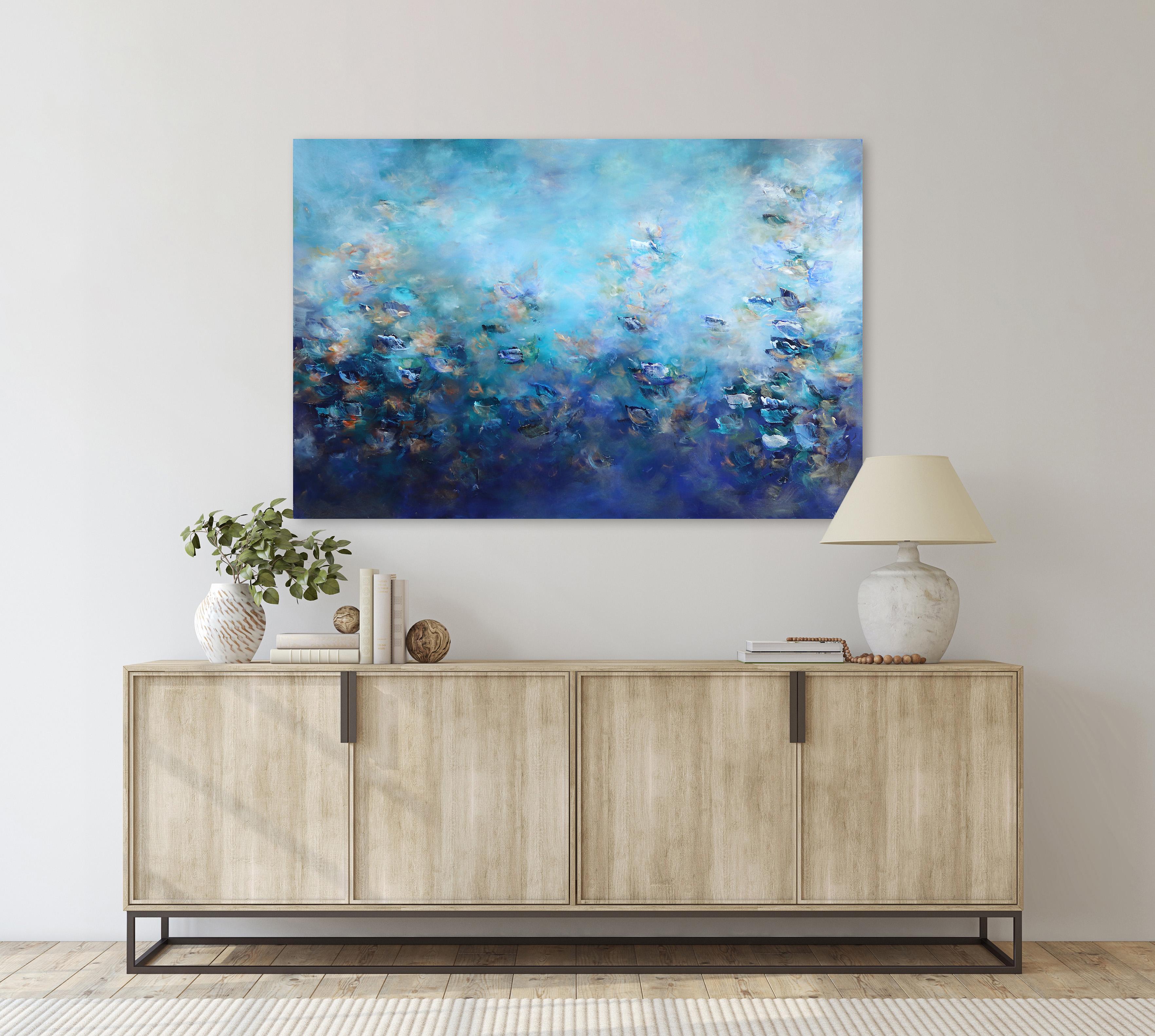 Drawing inspiration from an immersive and impressionistic interpretation of nature, Canadian artist Vé Boisvert paints textural original artworks that capture the fleeting effects of light and color expressed in the ephemeral qualities of her