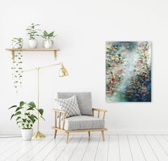 Il mio lieto fine - Pittura acrilica astratta su tela dai toni terrosi