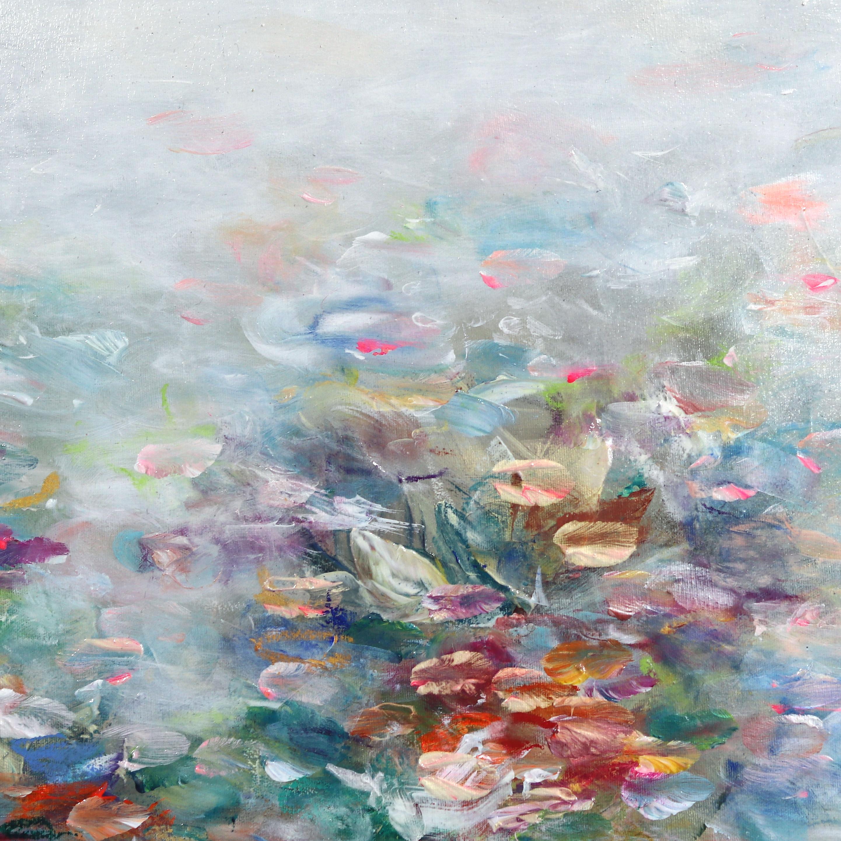 Die kanadische Künstlerin Vé Boisvert lässt sich von einer eindringlichen und impressionistischen Interpretation der Natur inspirieren und malt strukturierte Originalkunstwerke, die die flüchtigen Effekte von Licht und Farbe einfangen, die in den