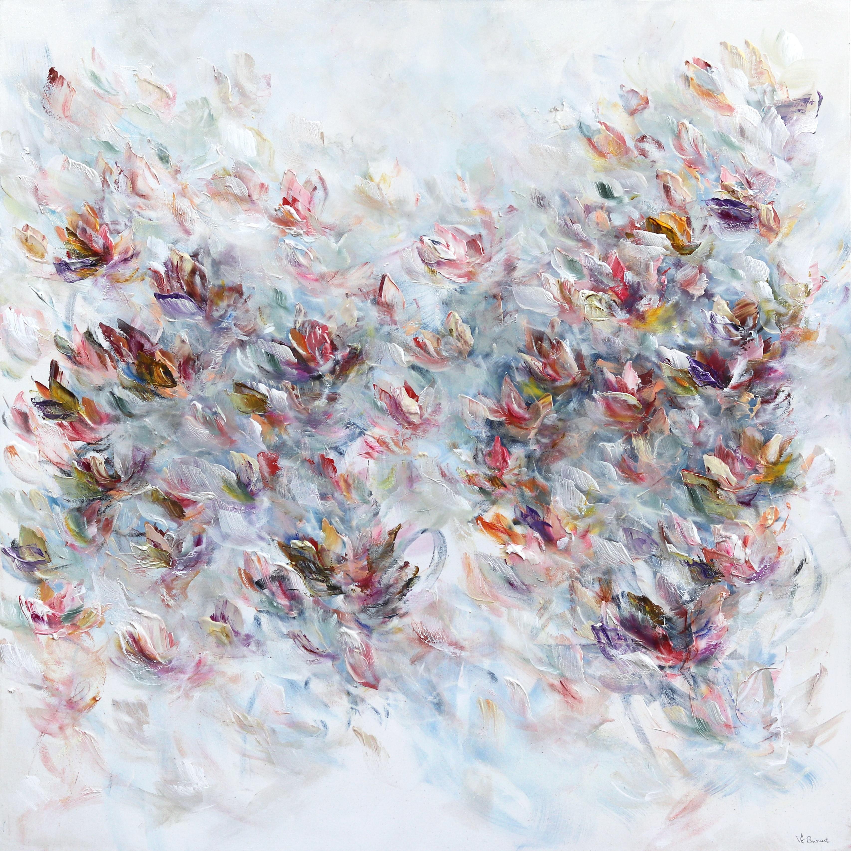 Self-Love is Luxury - Soft Abstract Floral Landscape Painting - Art by Vè Boisvert