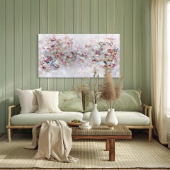 The Divine Goddess - Warm Soft Jewel Tone Abstract Floral Painting