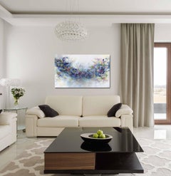Universe is With You - Large Scale Abstract Textural Acrylic Painting on Canvas