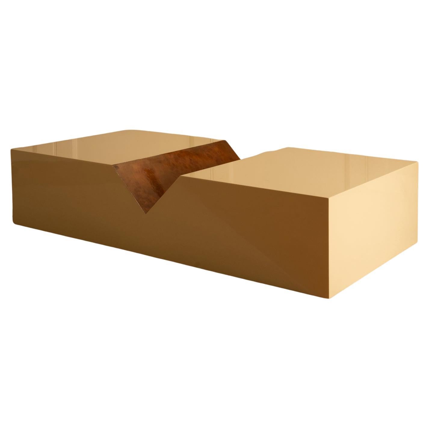 "V" coffee table - Italy 1980s