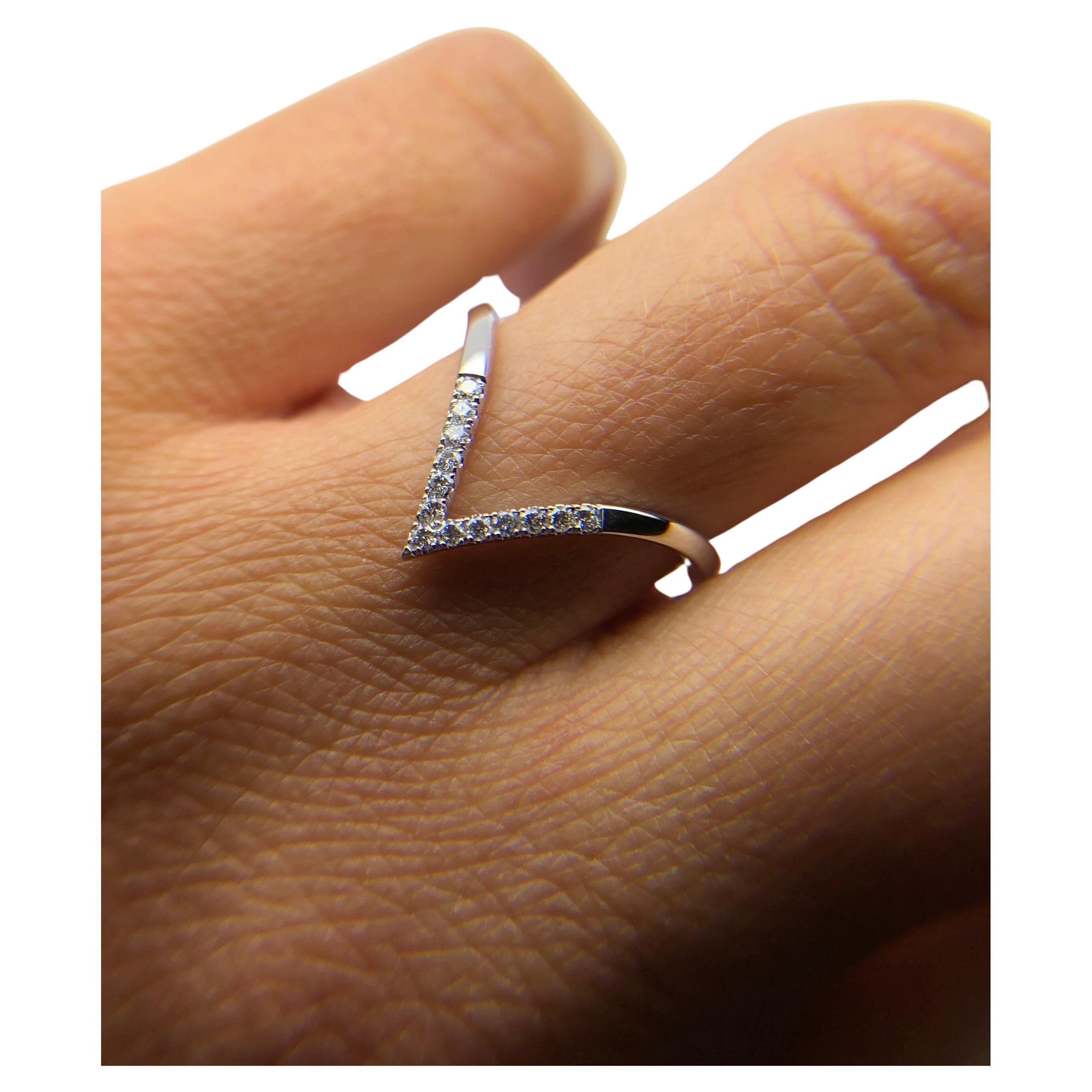 V anillo diamante platino VS diamantes alianza tamaño 8 anillo pulgar