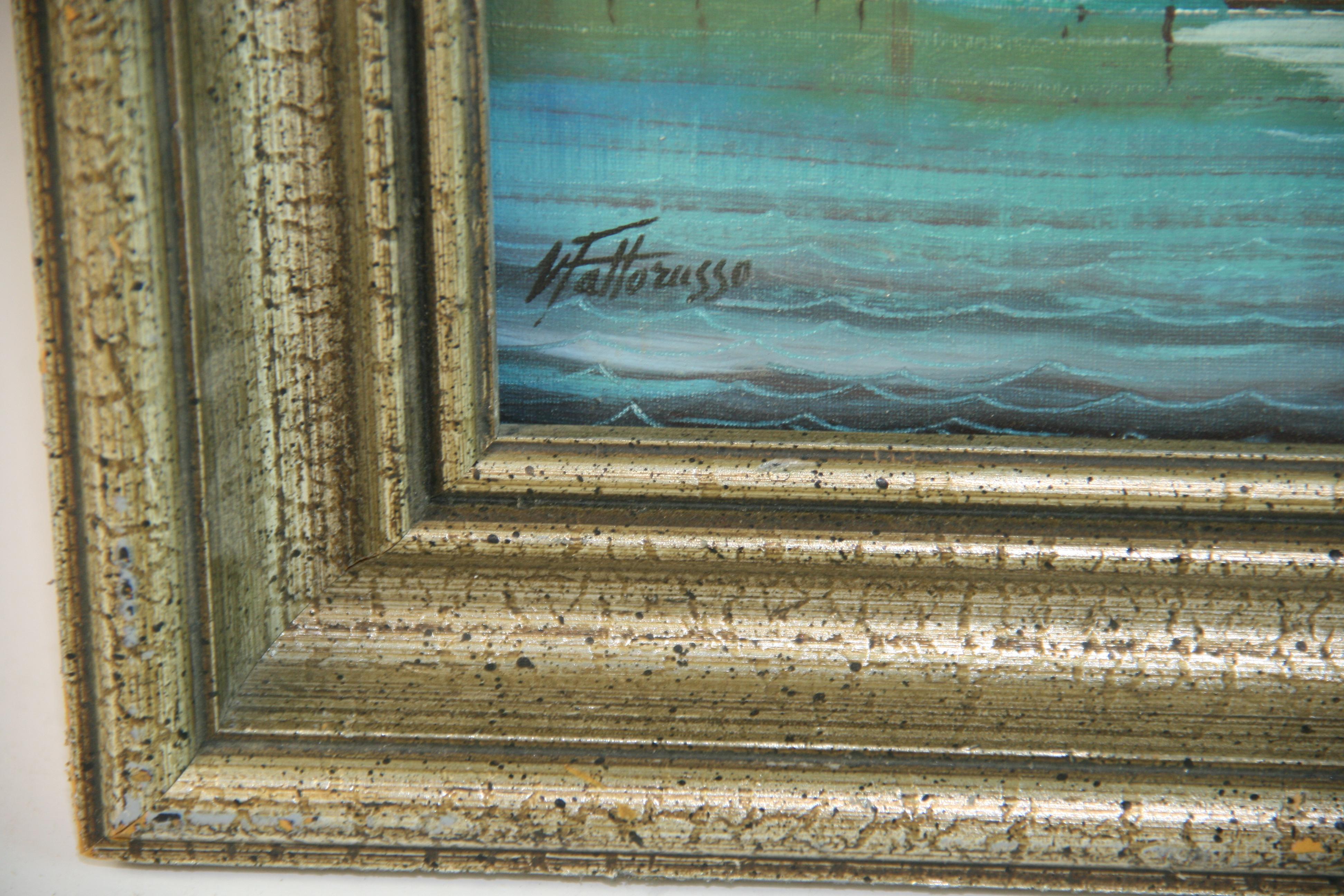 Peinture italienne d'époque représentant la place Saint-Marc vue de la lagune en vente 5