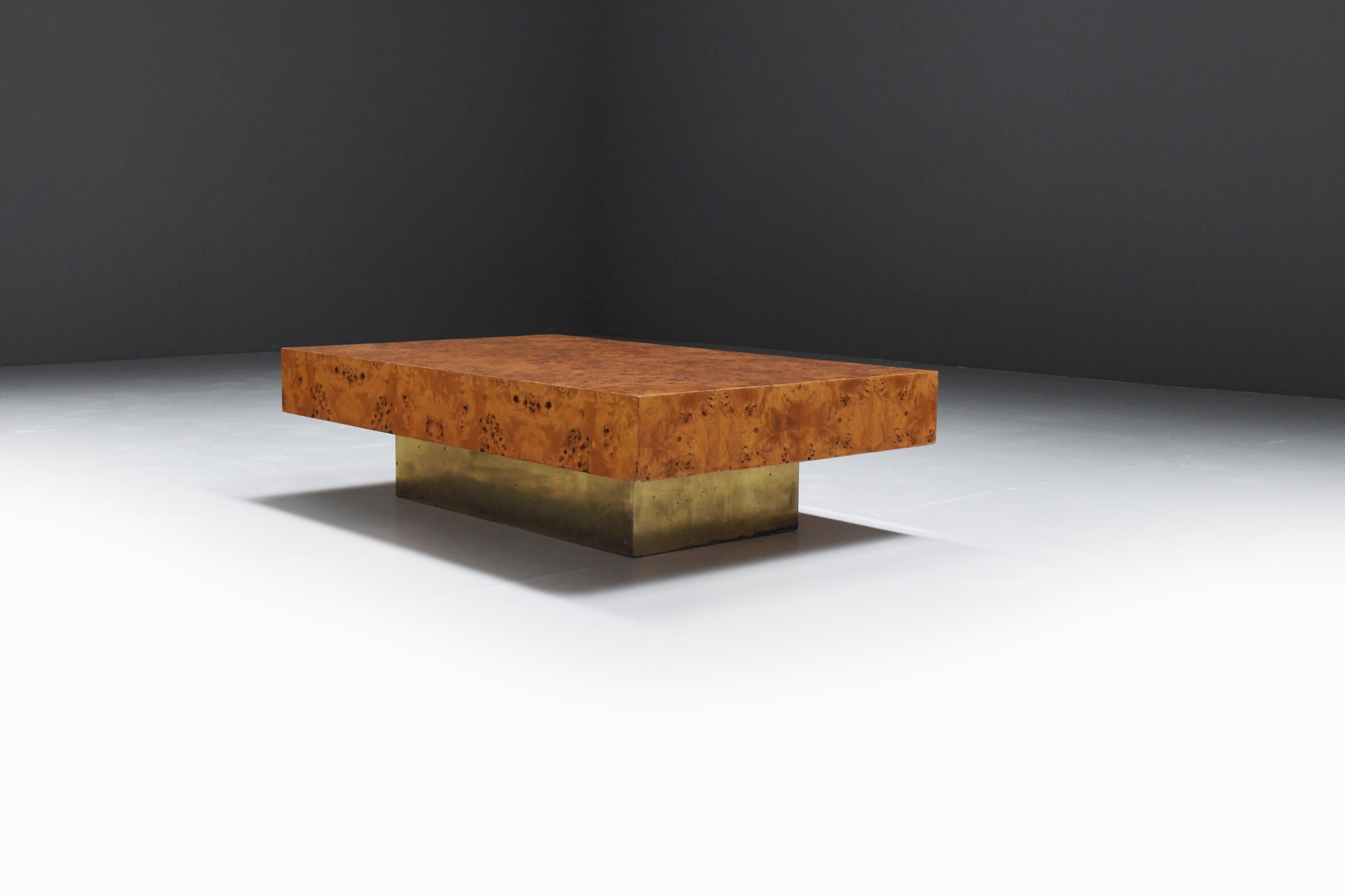 Table basse vintage attribuée à Jean-Claude Mahey pour Roche Bobois Bon état à Buggenhout, Oost-Vlaanderen