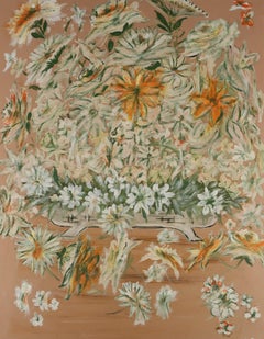V. G. Fooks - Mid 20th Century Oil, Floral Explosion