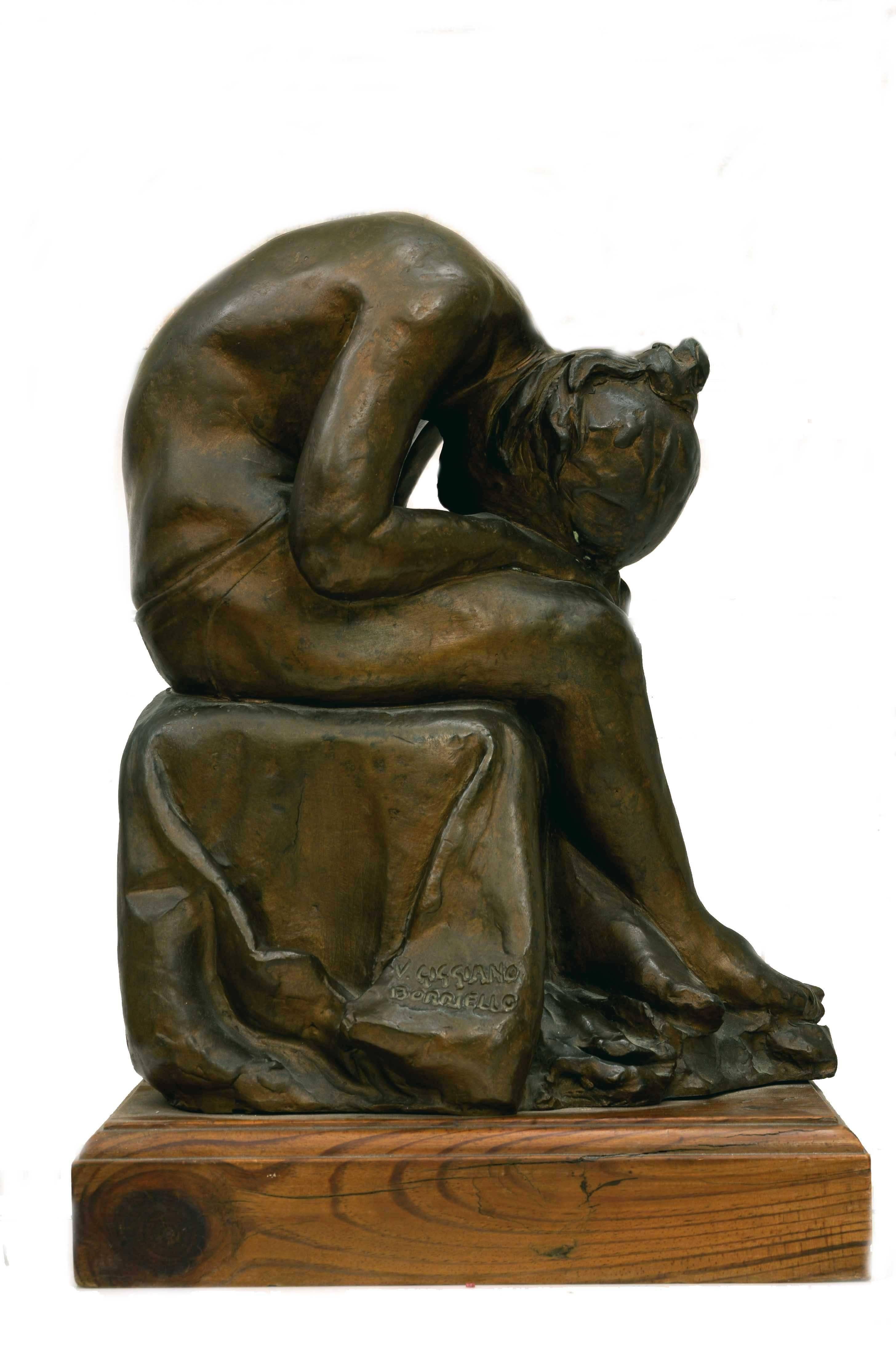 V. Giggiano Borriello Figurative Sculpture - BALLERINA - Bronze Sculpture by Giggiano Borriello