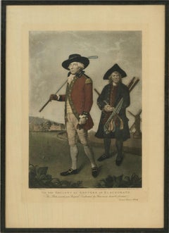 V. Green after L. Abbott - 1790 Aquatint, Goffers At Blackheath