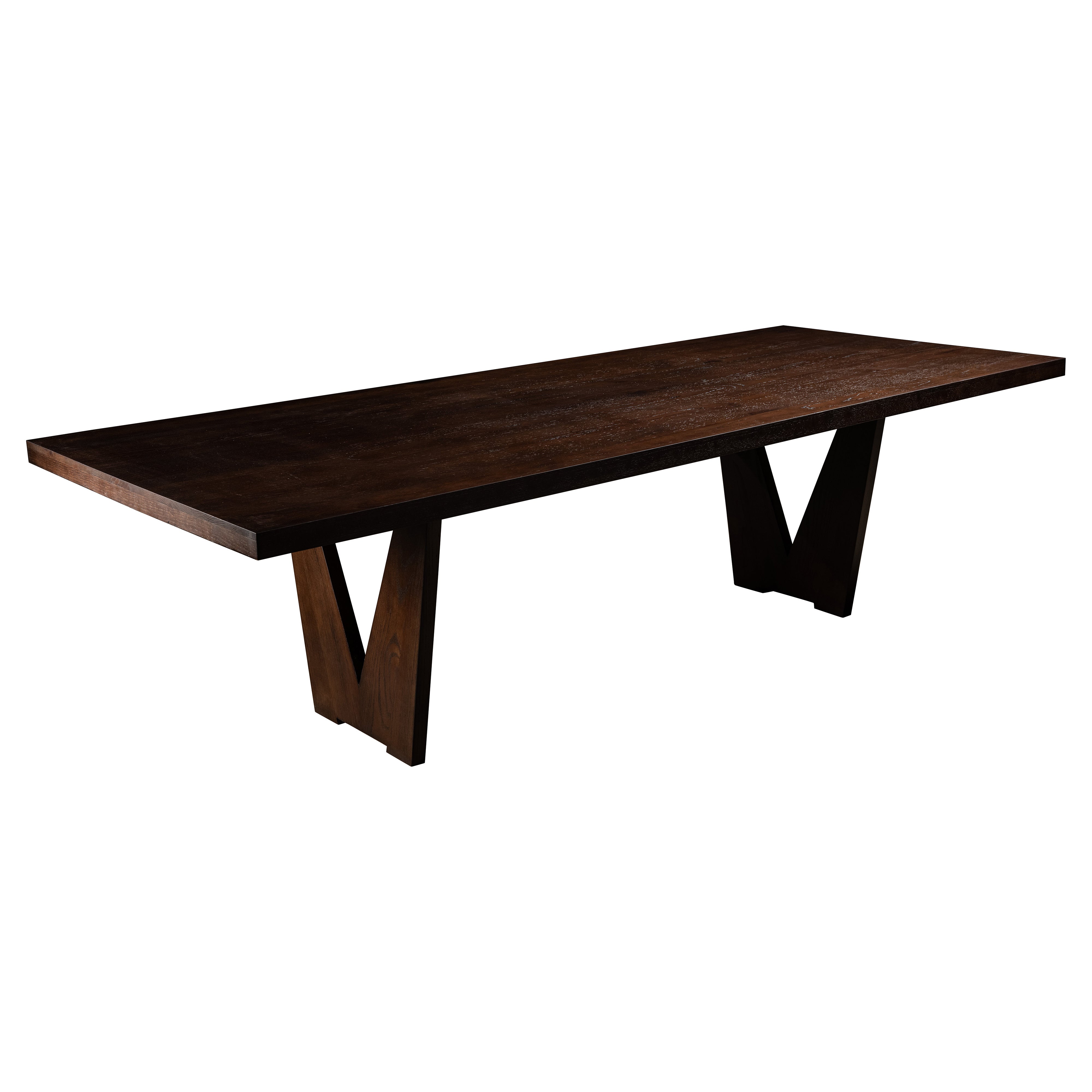 V Hand-Crafted Dining Table in Solid Walnut by No Age Studio