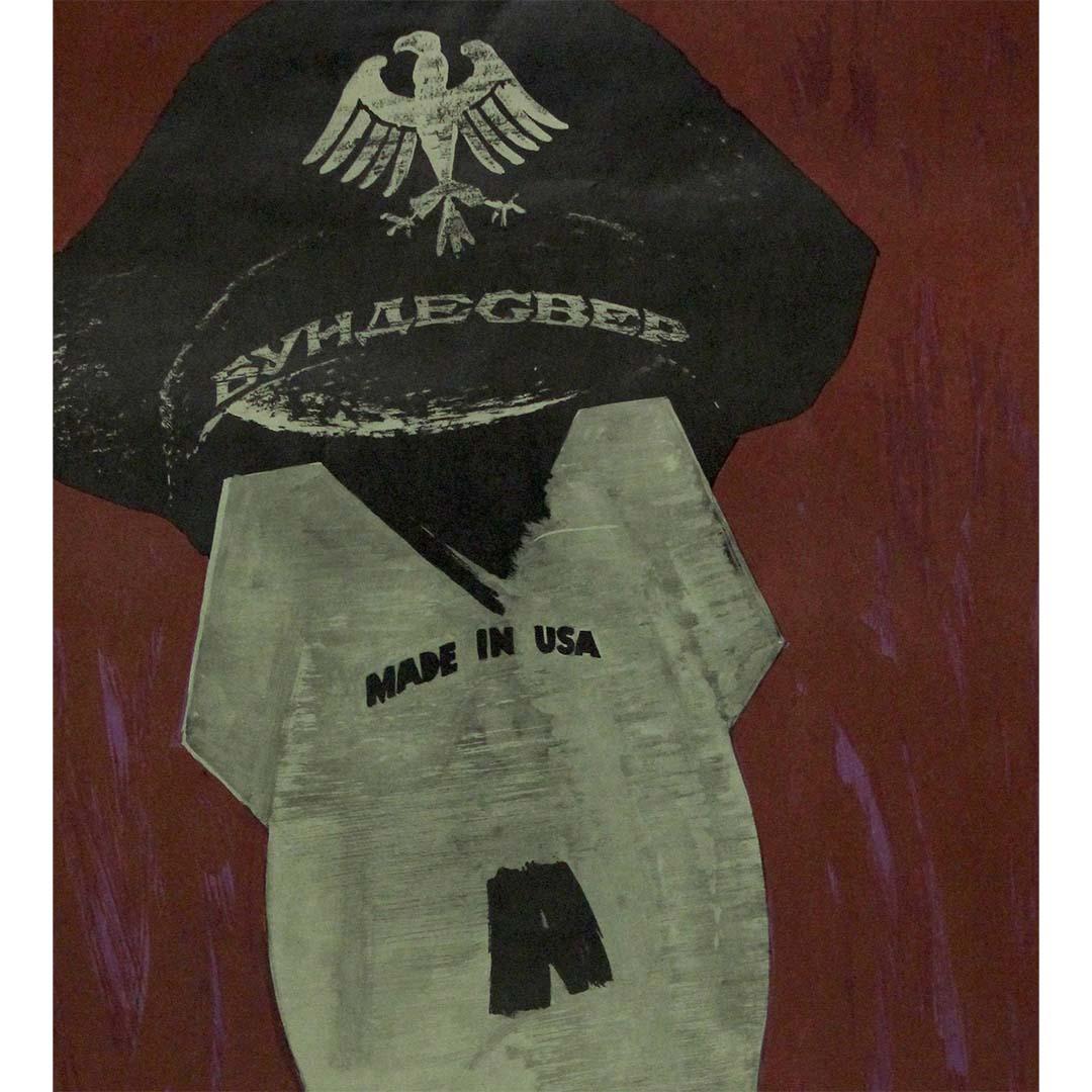 Affiche de propagande soviétique originale de 1967 People of the World, Be Vigilant! URSS en vente 1