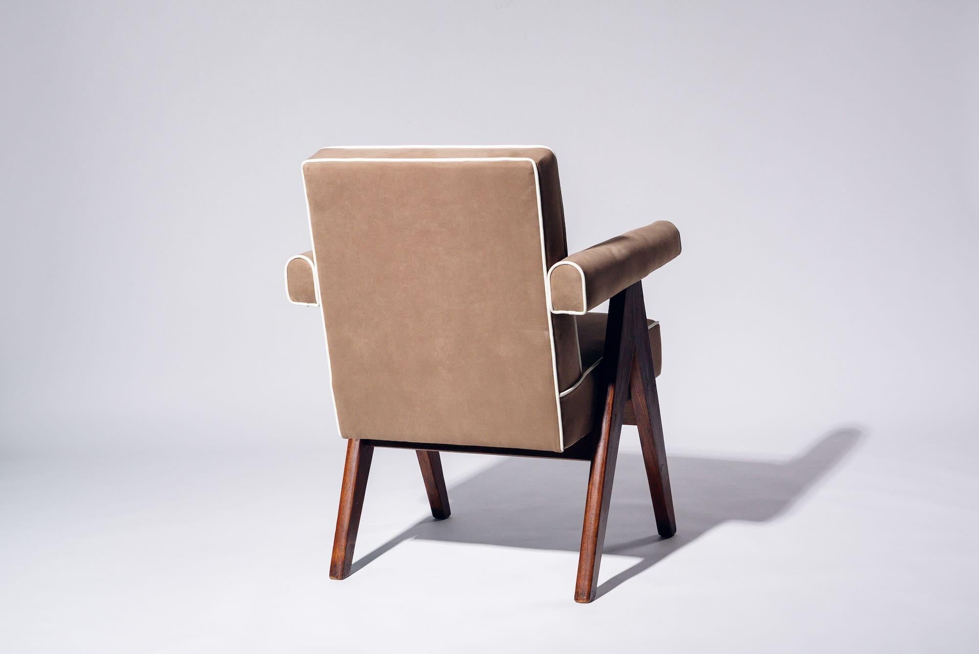 Indiano V-leg Committee Chair by Pierre Jeanneret for Chandigarh, India, Circa 1953-54 in vendita