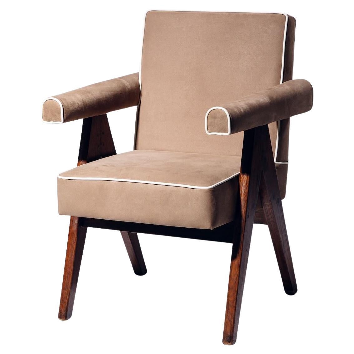 V-leg Committee Chair by Pierre Jeanneret for Chandigarh, India, Circa 1953-54 in vendita