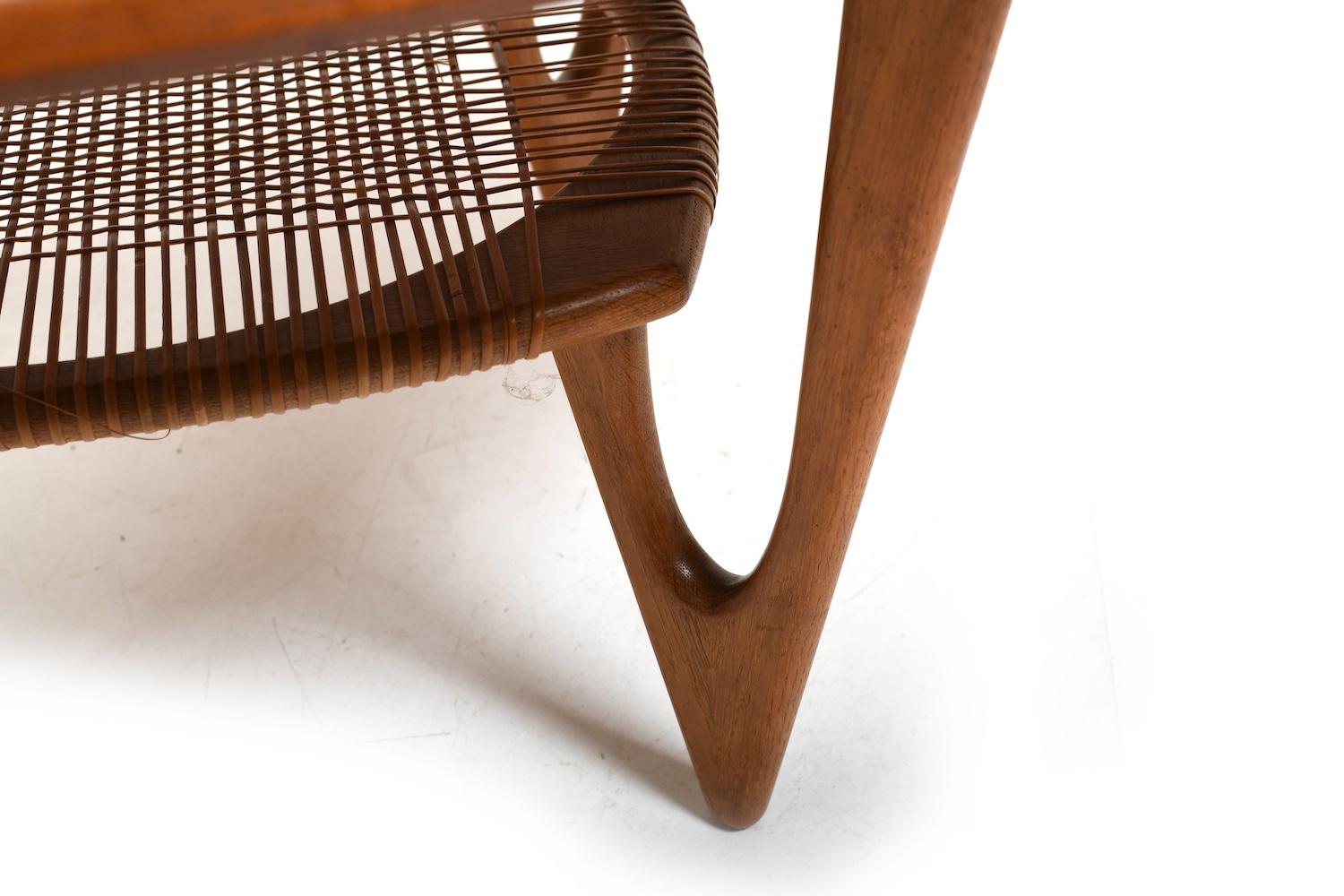 V Legs Shaped Sofa Table by Kurt Østervig 1950s 3