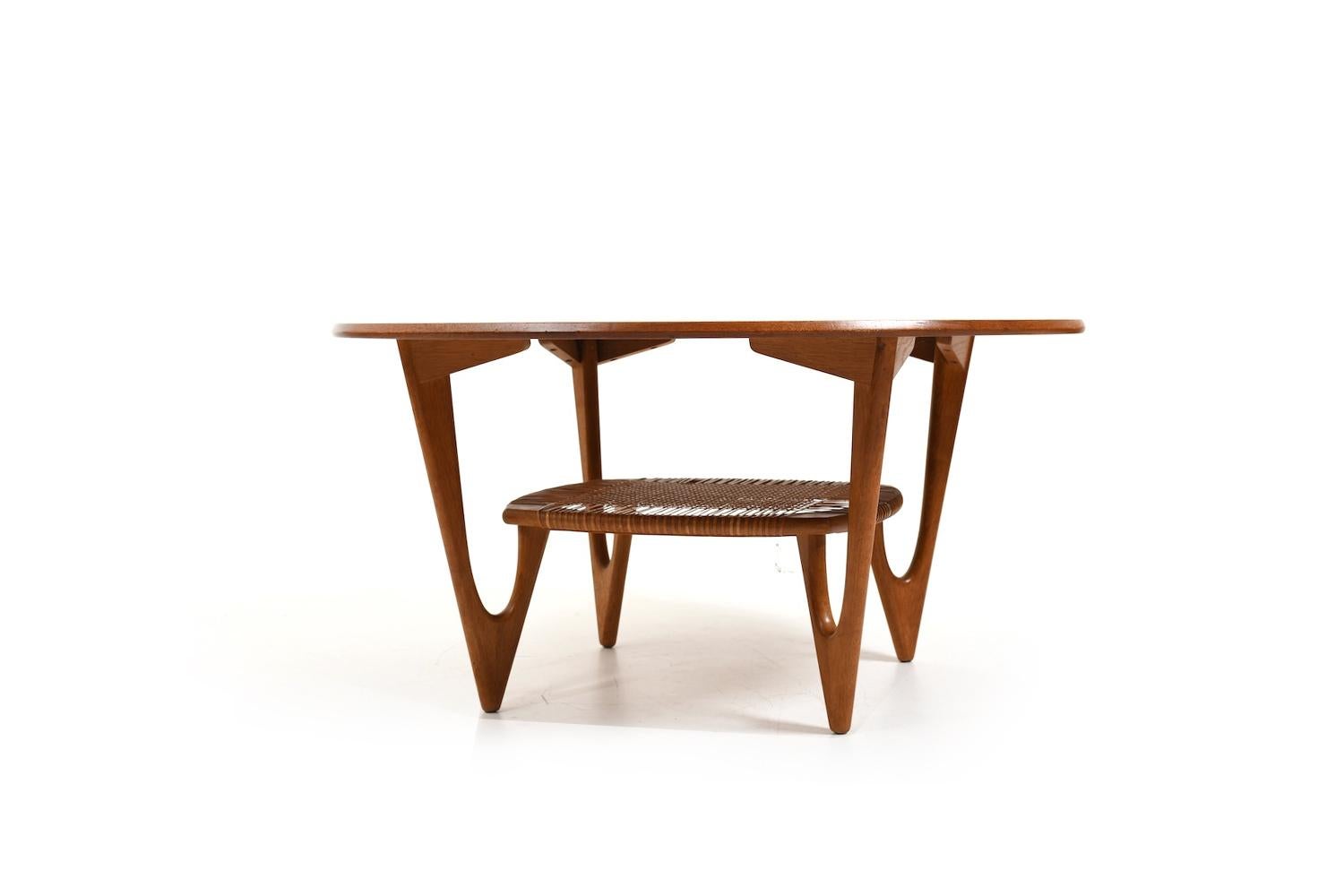 V Legs Shaped Sofa Table by Kurt Østervig 1950s In Good Condition In Handewitt, DE
