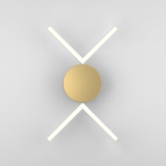 V Lights Brass Wall Lamp II by Atelier Areti