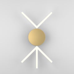 V Lights Brass Wall Lamp III by Atelier Areti