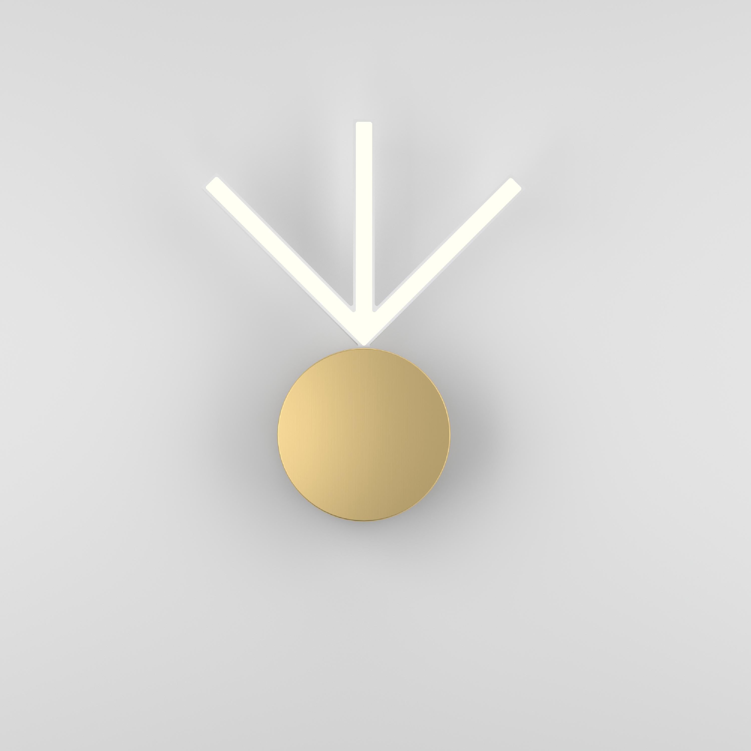 V Lights Nickel Wandleuchte I von Atelier Areti im Angebot 3