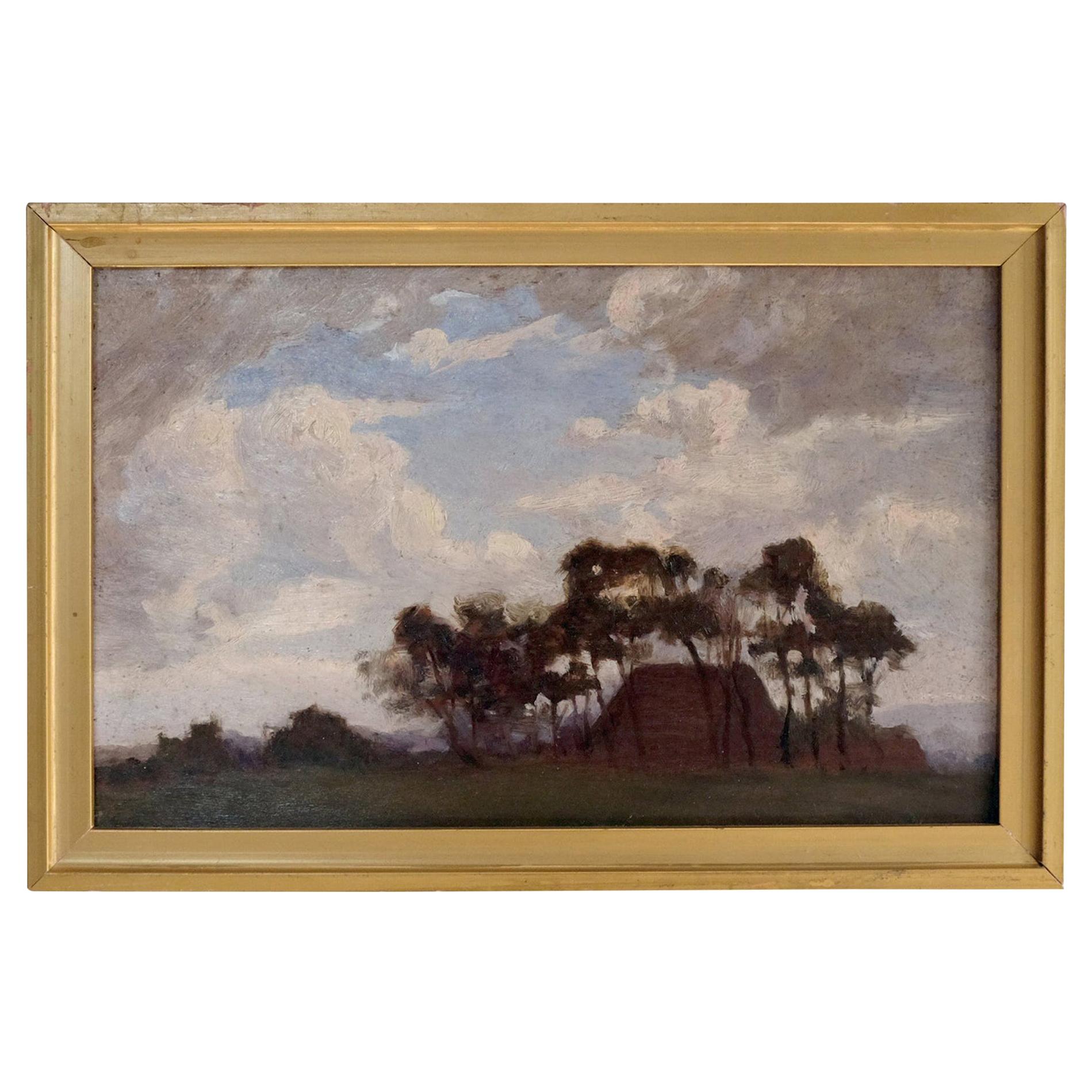 V. M. Biddulph Oil Painting, British Post-Impressionist, Landscape Wall Art 1900 For Sale
