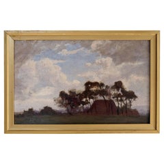 Antique V. M. Biddulph Oil Painting, British Post-Impressionist, Landscape Wall Art 1900