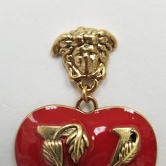 V-Mine Versace Valentine Red Heart Earrings