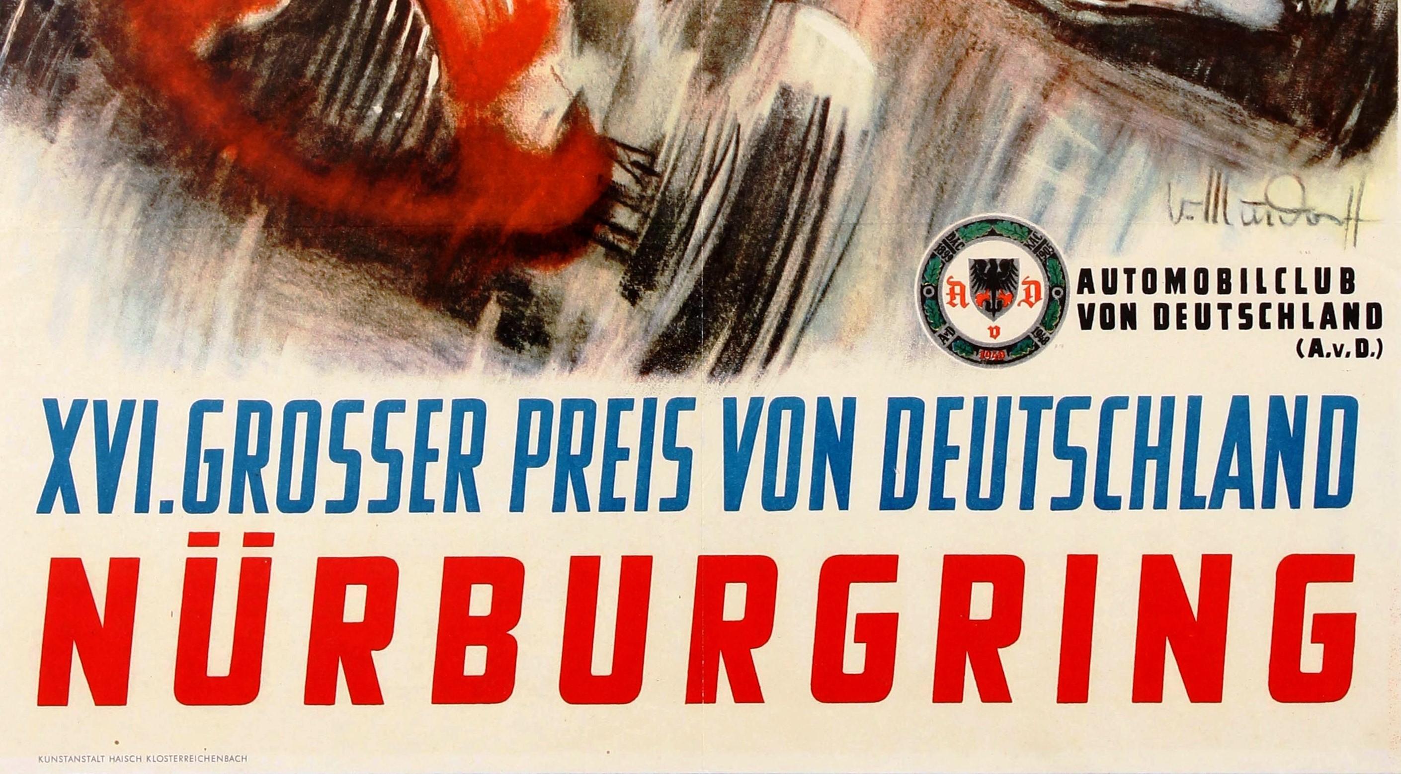 nurburgring map poster