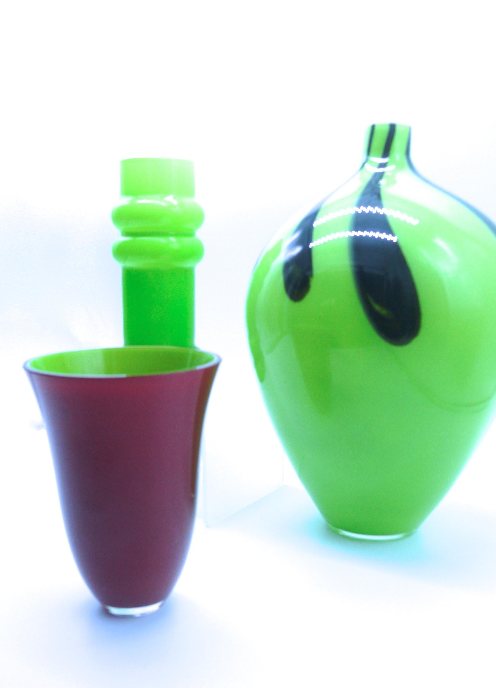 Murano Glass V Nason Bell Vase, Late 1990s For Sale
