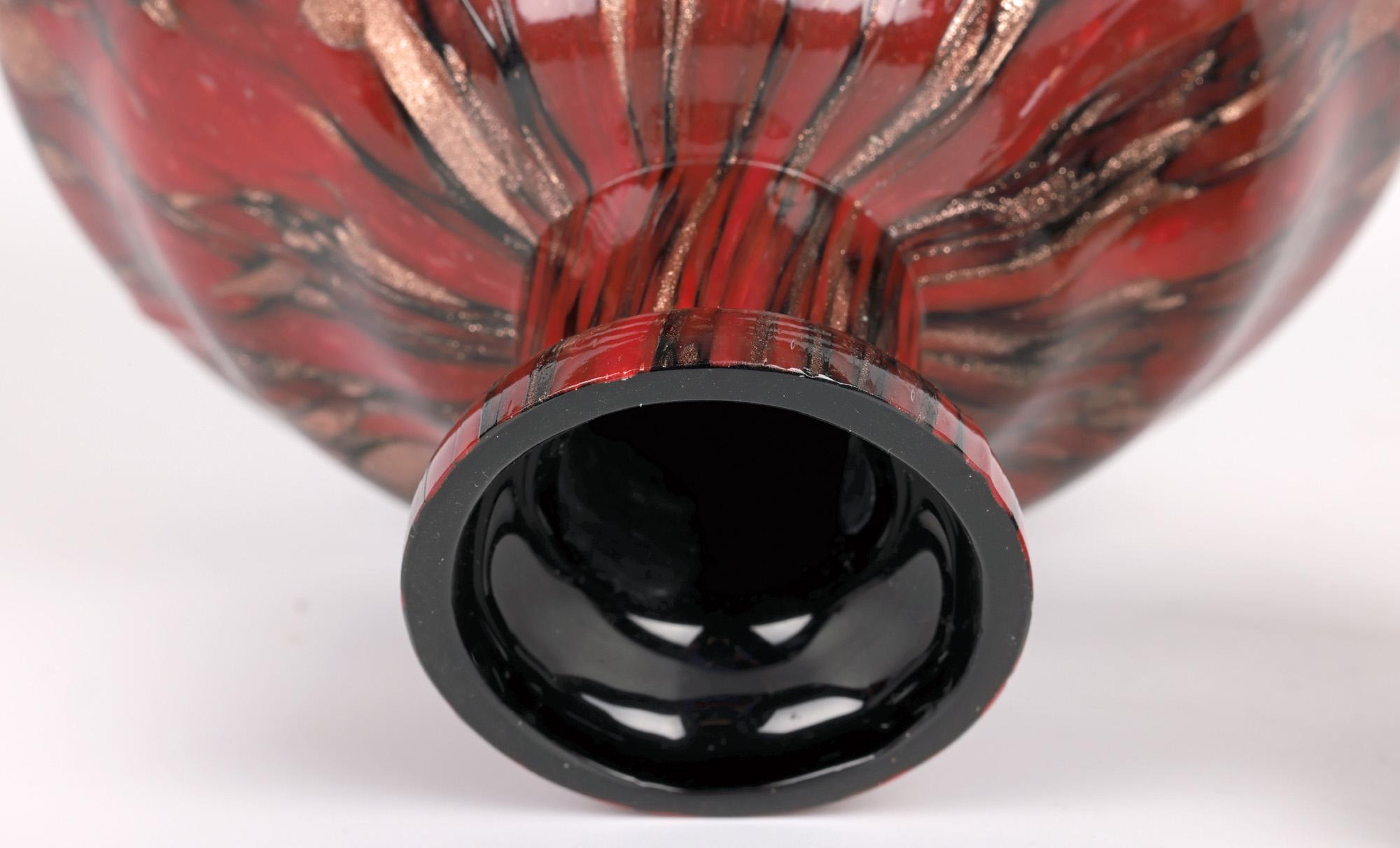 V Nason & C Murano Avventurina Glass Liqueur Set For Sale 10