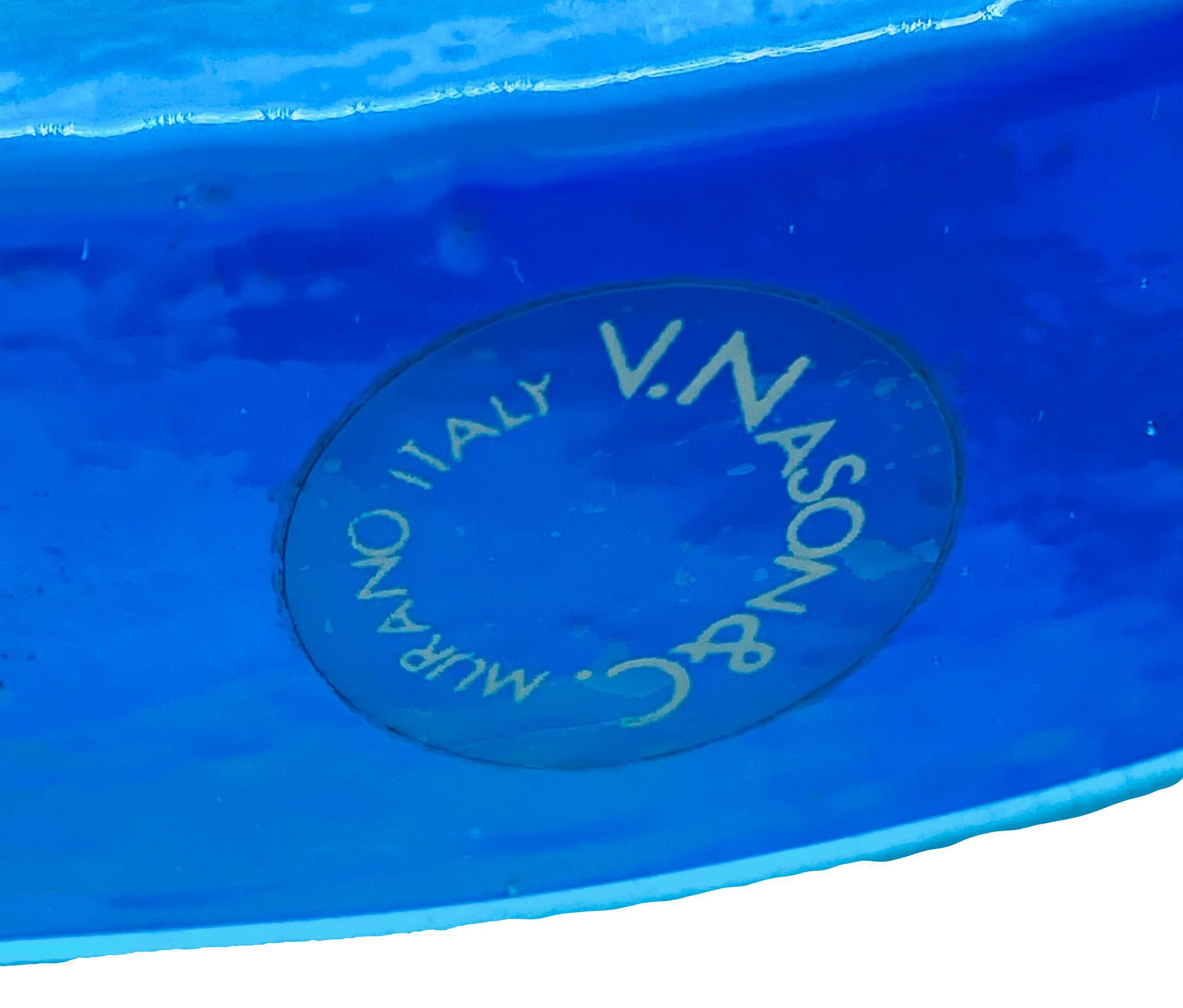 v. Nason & C, Murano Glass Ashtray or Empty Pockets, Italy 1970s In Good Condition In Naples, IT