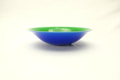 V. Nason & Co. Italian Murano Glass Bowl or Serving Dish Blue and Gree
