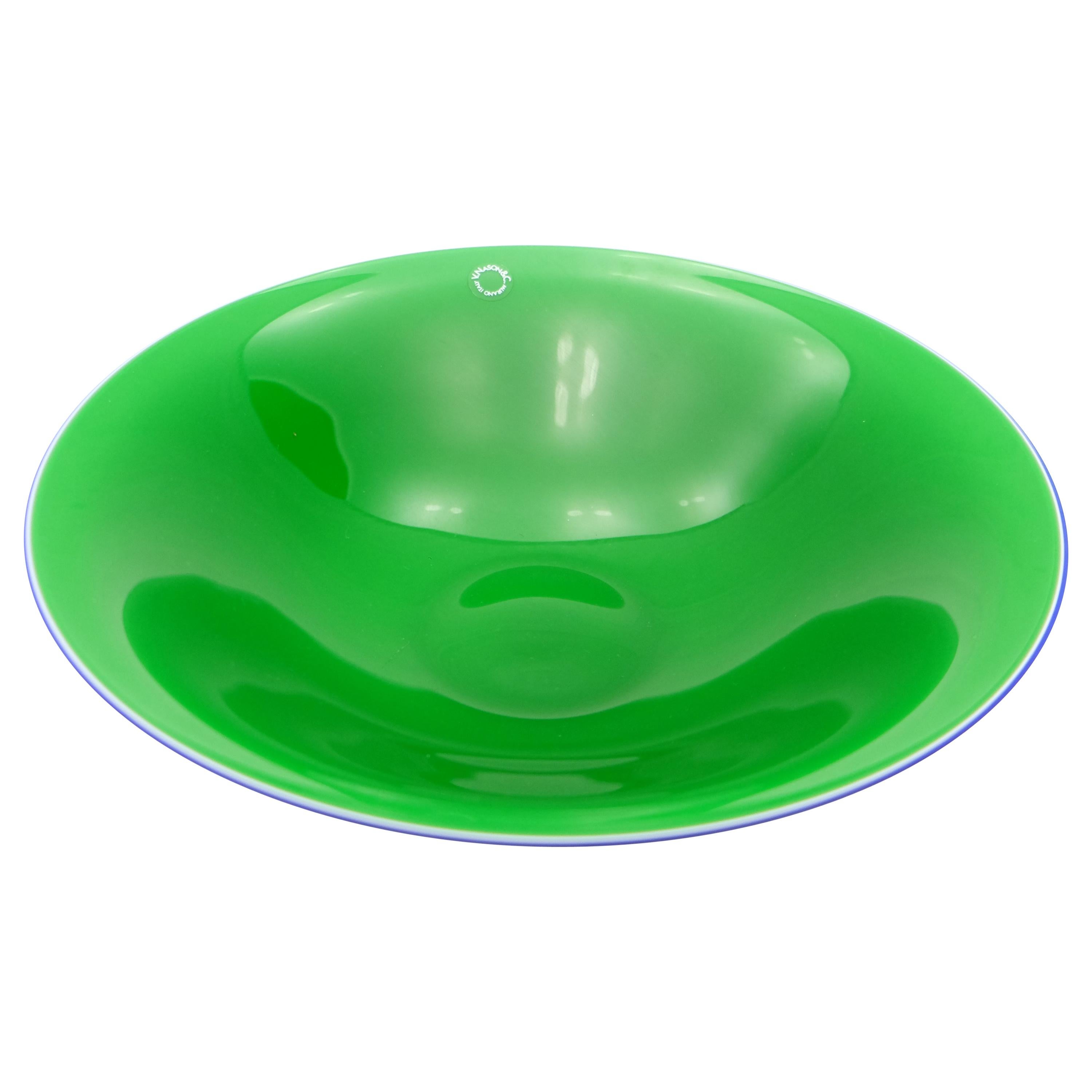 Monumental Huge Signed Seguso Vetri Darte Murano Glass Serving Bowl or