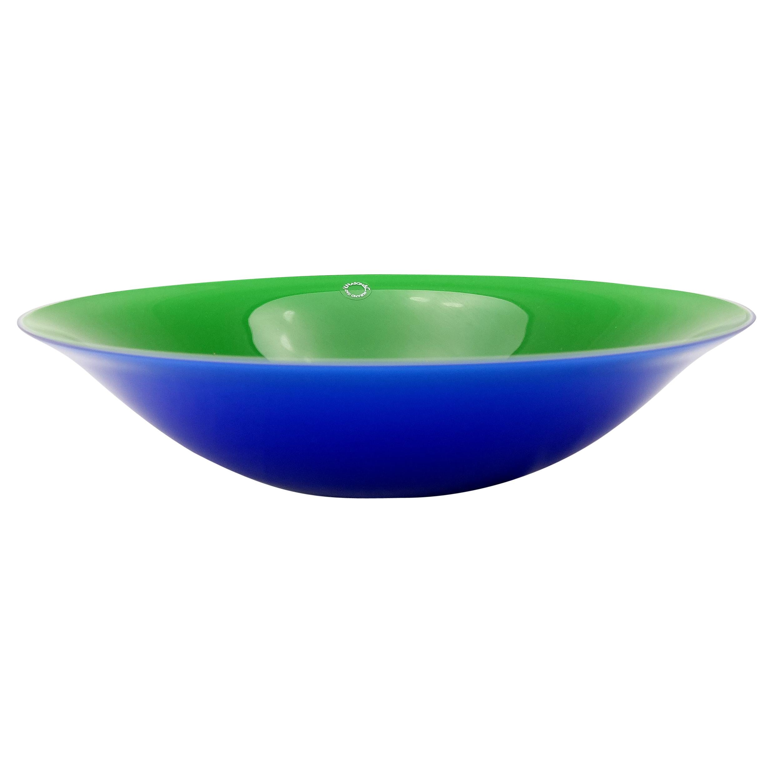V. Nason & Co. Italian Murano Glass Bowl or Serving Dish For Sale