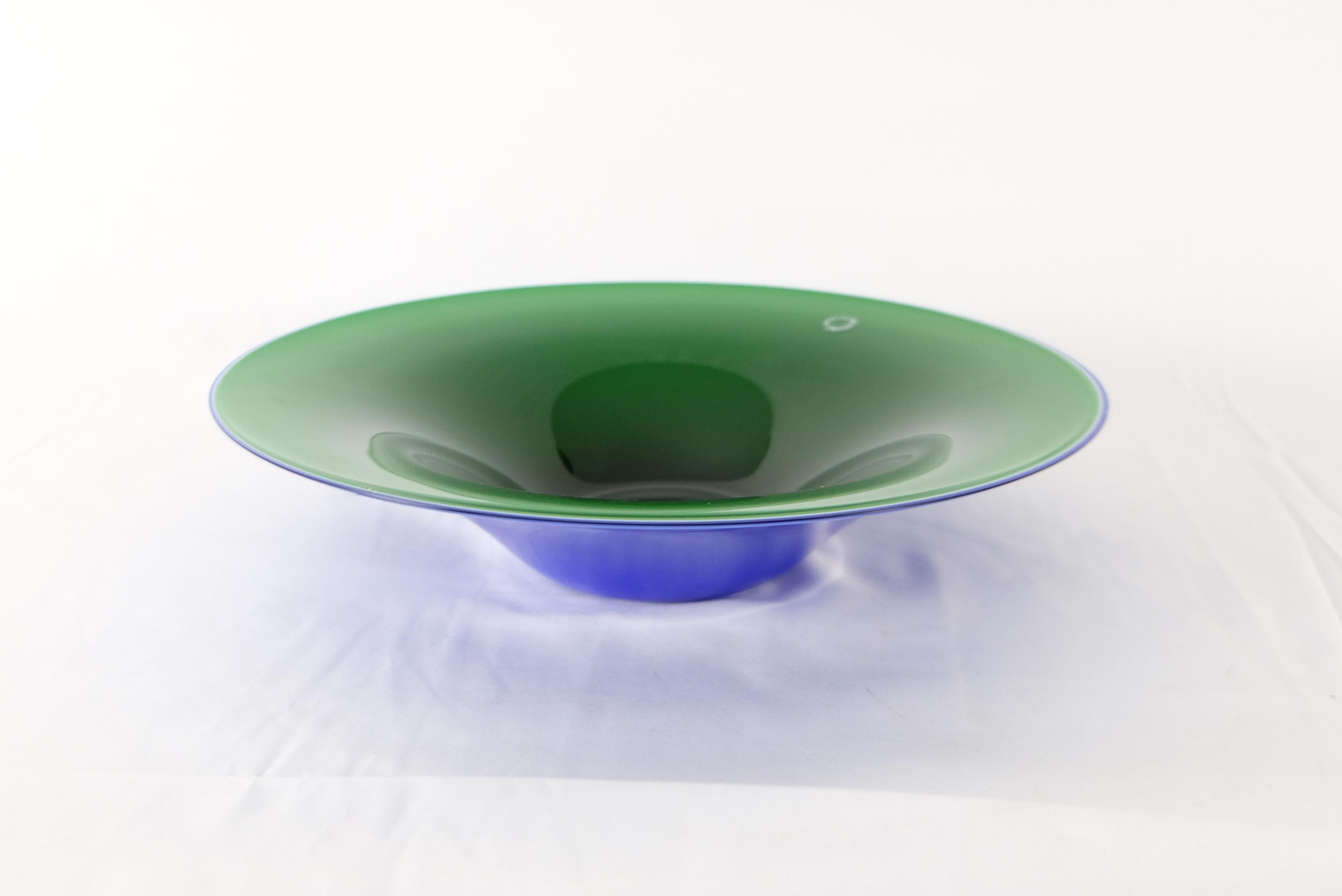 Italian V. Nasson & C. Murano Art Glass Plate / Bowl, Italy For Sale