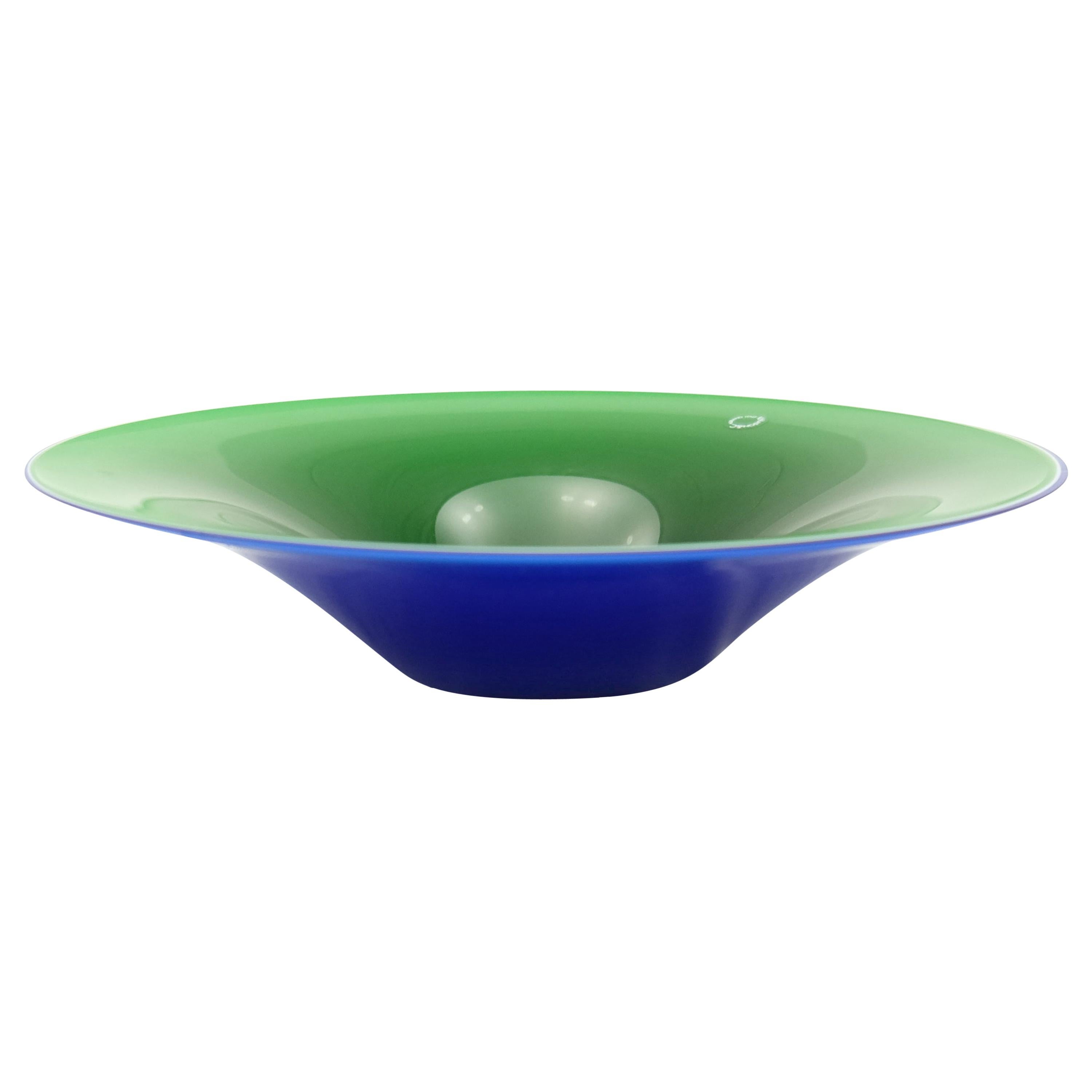 V. Nasson & C. Murano Art Glass Plate / Bowl, Italy For Sale