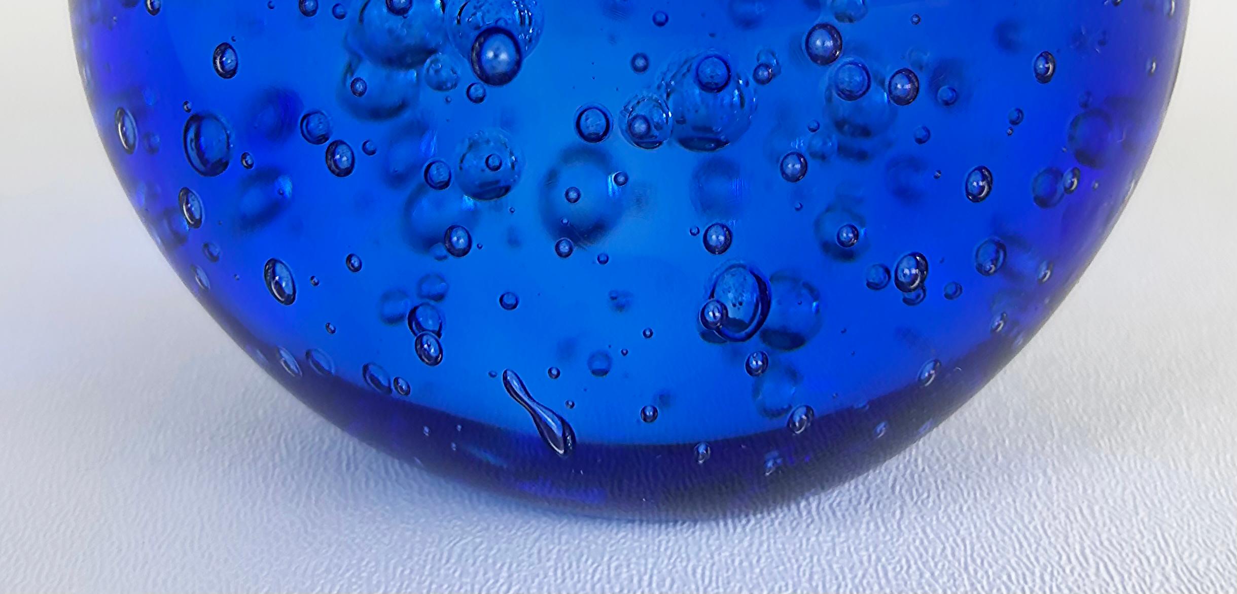 20th Century V. Nasson & Co. Bucalante Murano Glass Paperweight, Signed For Sale