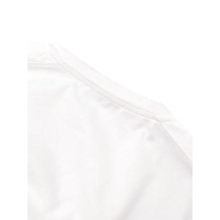 V Neck White T Shirt with Nylon Pocket In Excellent Condition For Sale In London, GB