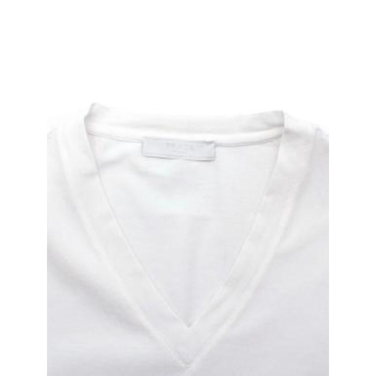 Men's V Neck White T Shirt with Nylon Pocket For Sale