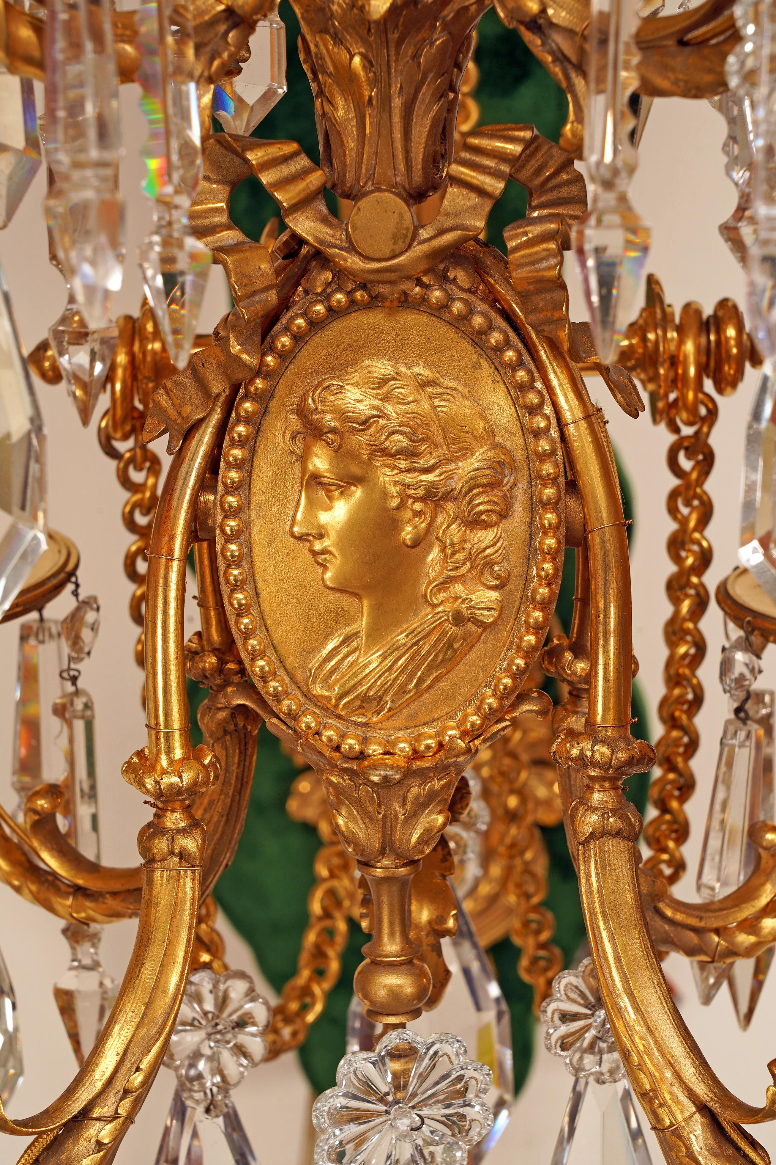V. Paillard & Baccarat, Coppia di lampade da parete, Francia, circa 1870 in vendita 1