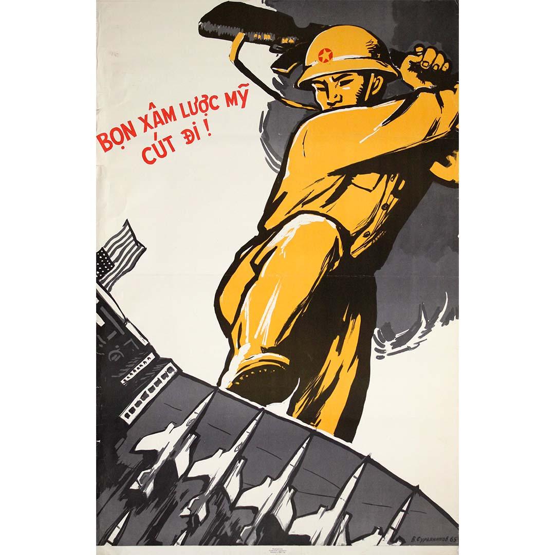 1965 original poster - Soviet international propaganda during the Vietnam War