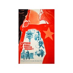 1970 Soviet Vietnam Propaganda Poster by V. Suryaninov