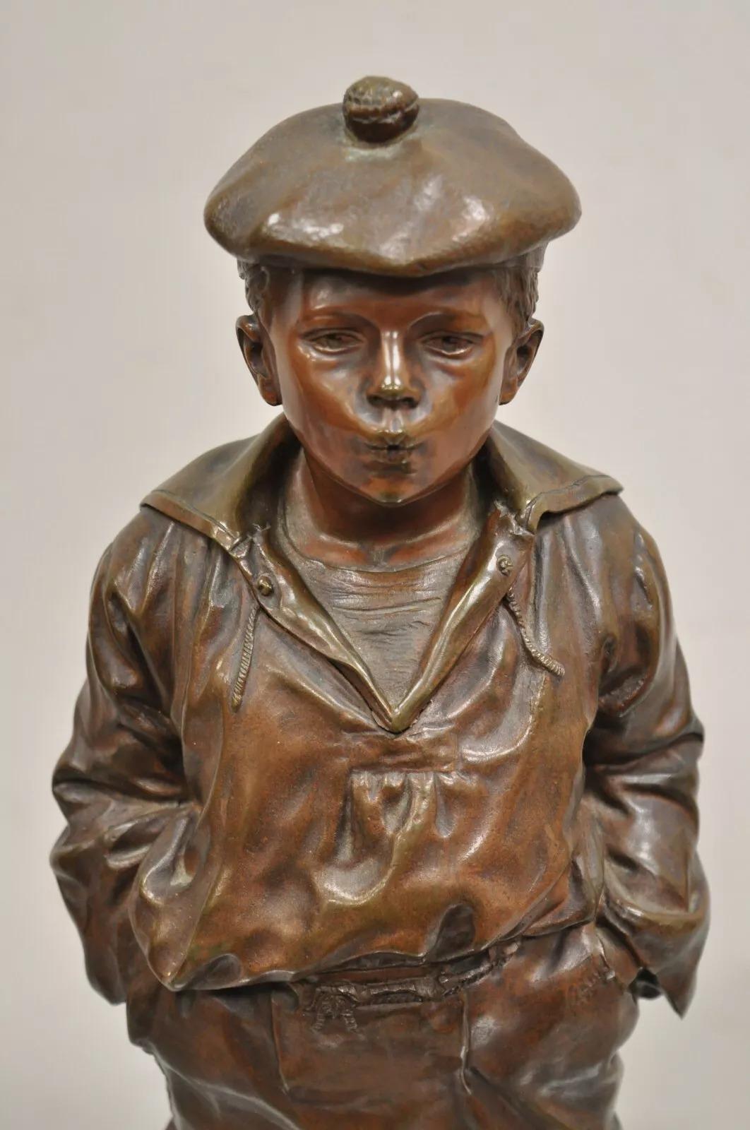 Art Déco V. Statua di bronzo francese Szczeblewski 