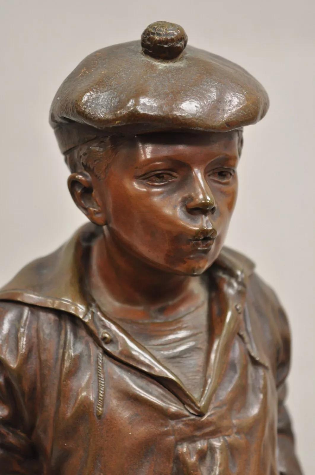 Sconosciuto V. Statua di bronzo francese Szczeblewski 