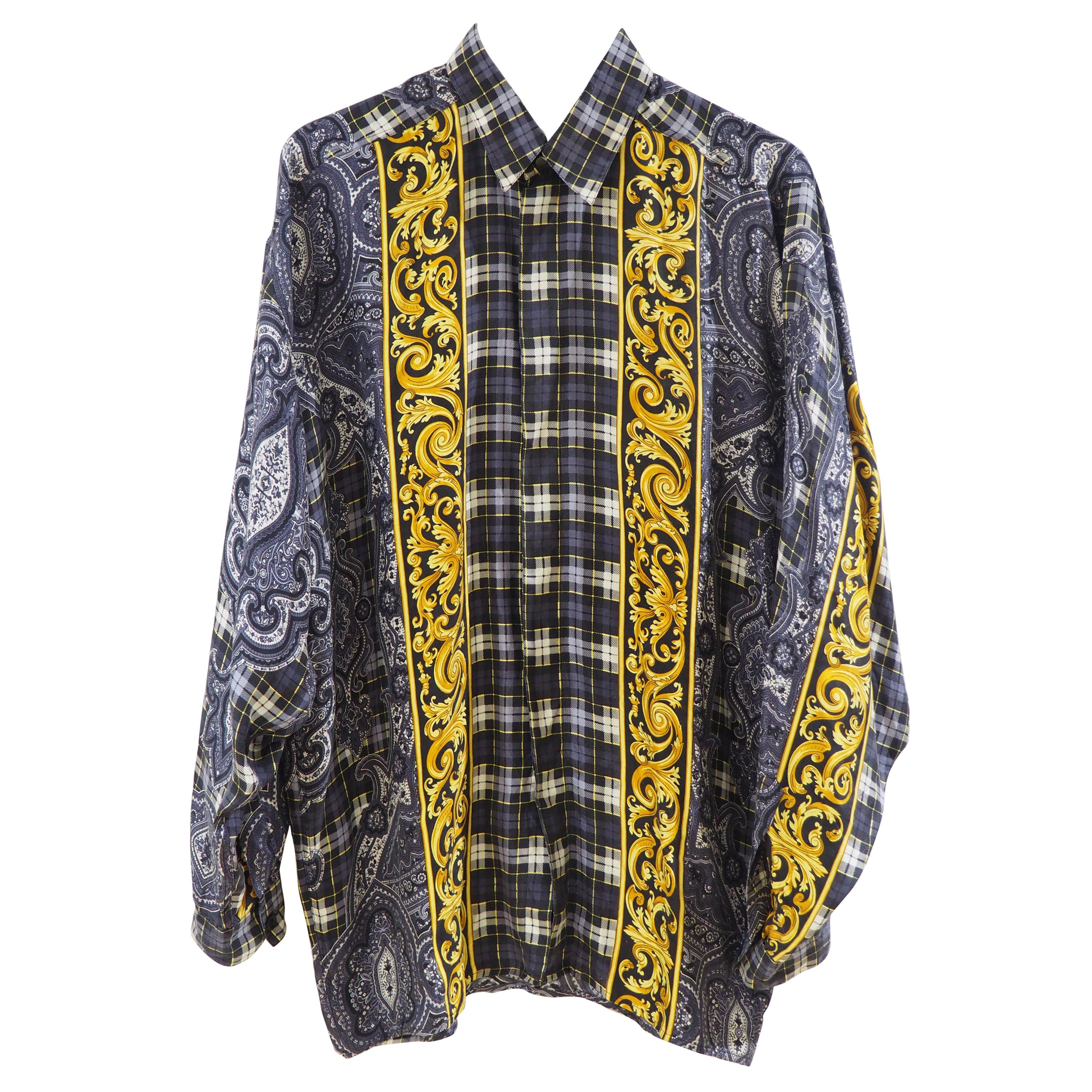 V2 by Gianni Versace Shirt at 1stDibs | v2 by versace, versace shirt sale,  italy versace jersey