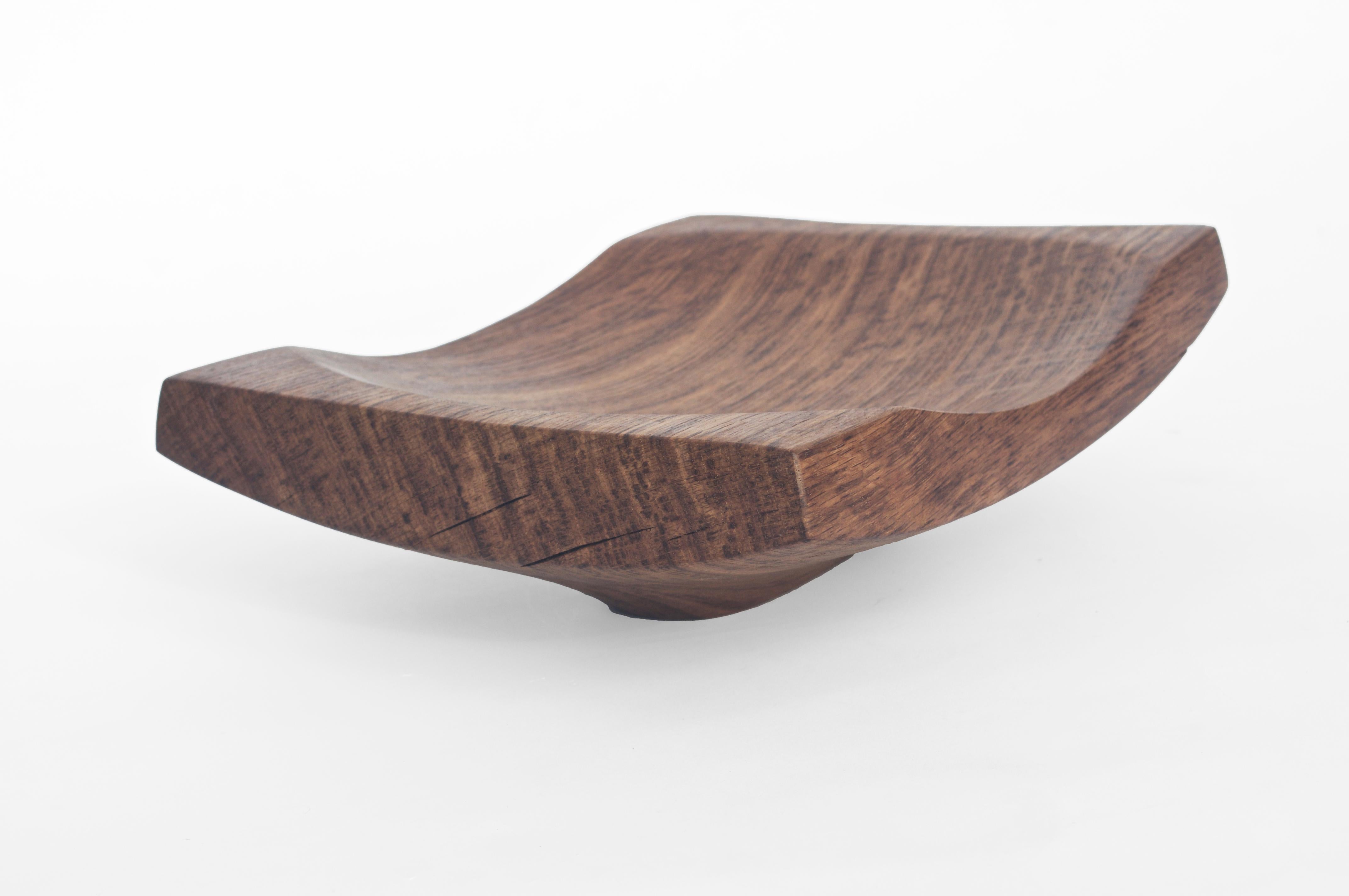 Altro V21014 Vaso in Wood Oak Wood di Jörg Pietschmann in vendita