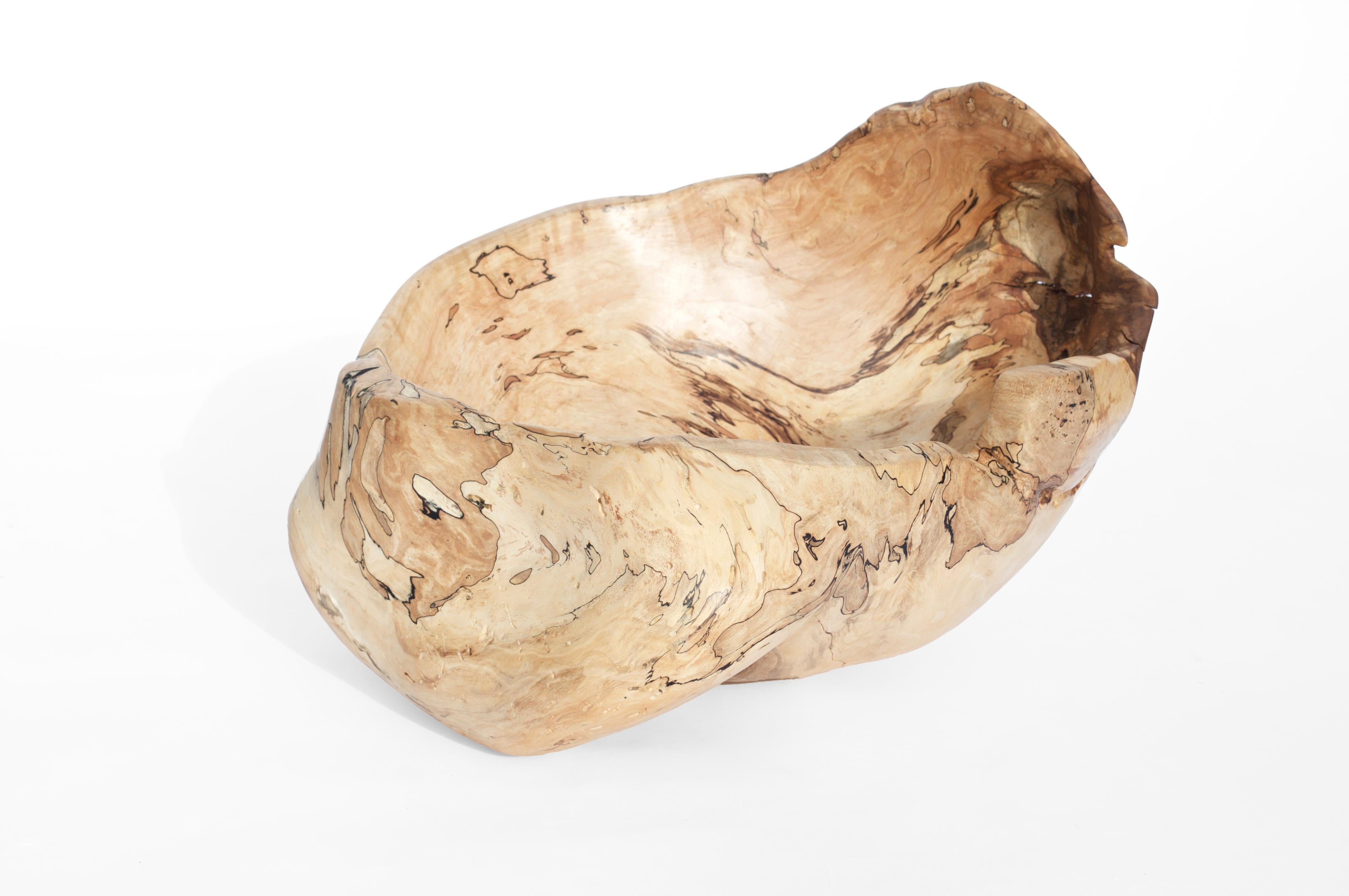 Contemporary V21034 Vessel in Natural Beech Wood by Jörg Pietschmann For Sale