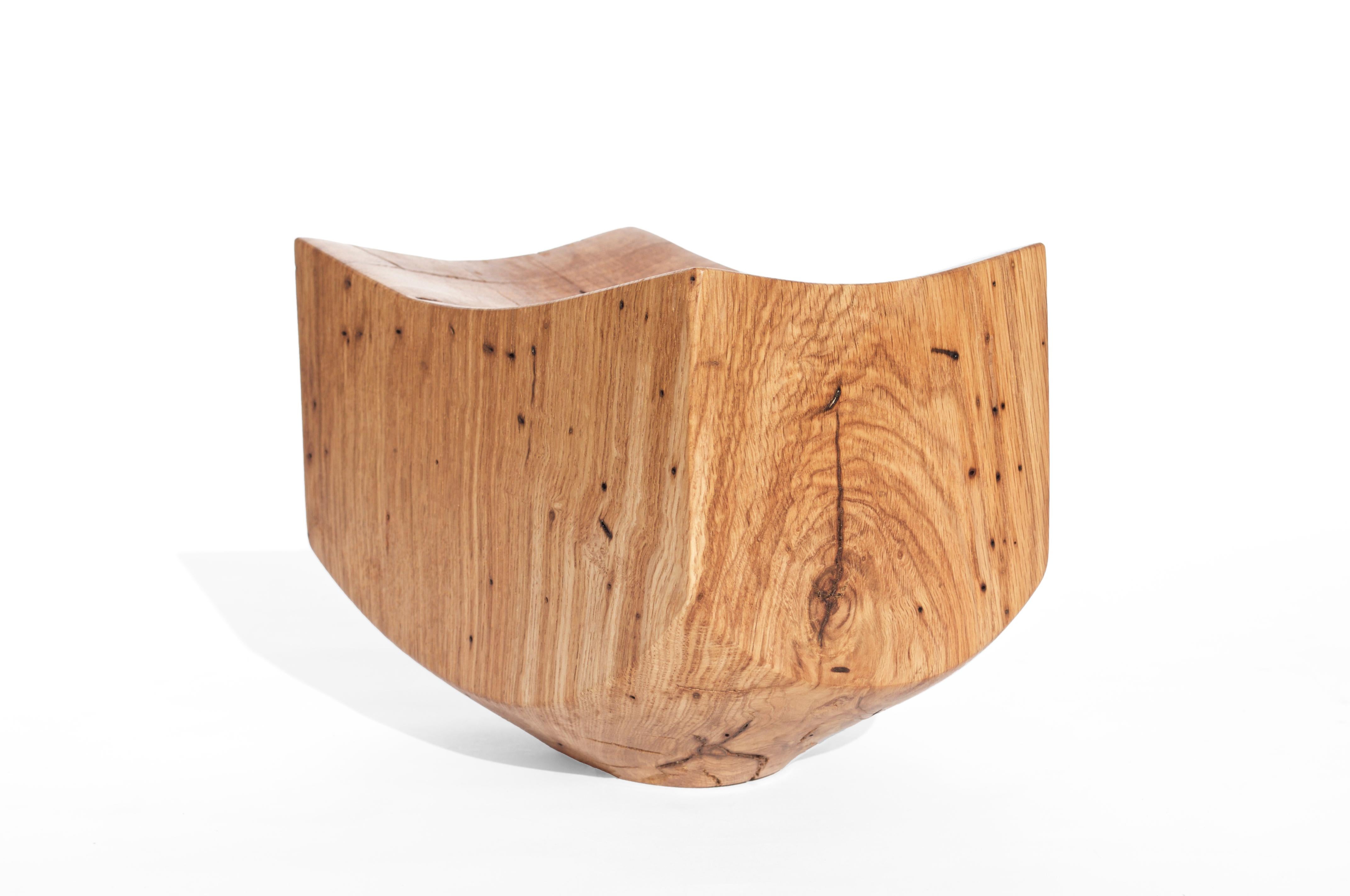 V21044 Vessel in Natural Oak Wood by Jörg Pietschmann For Sale 1