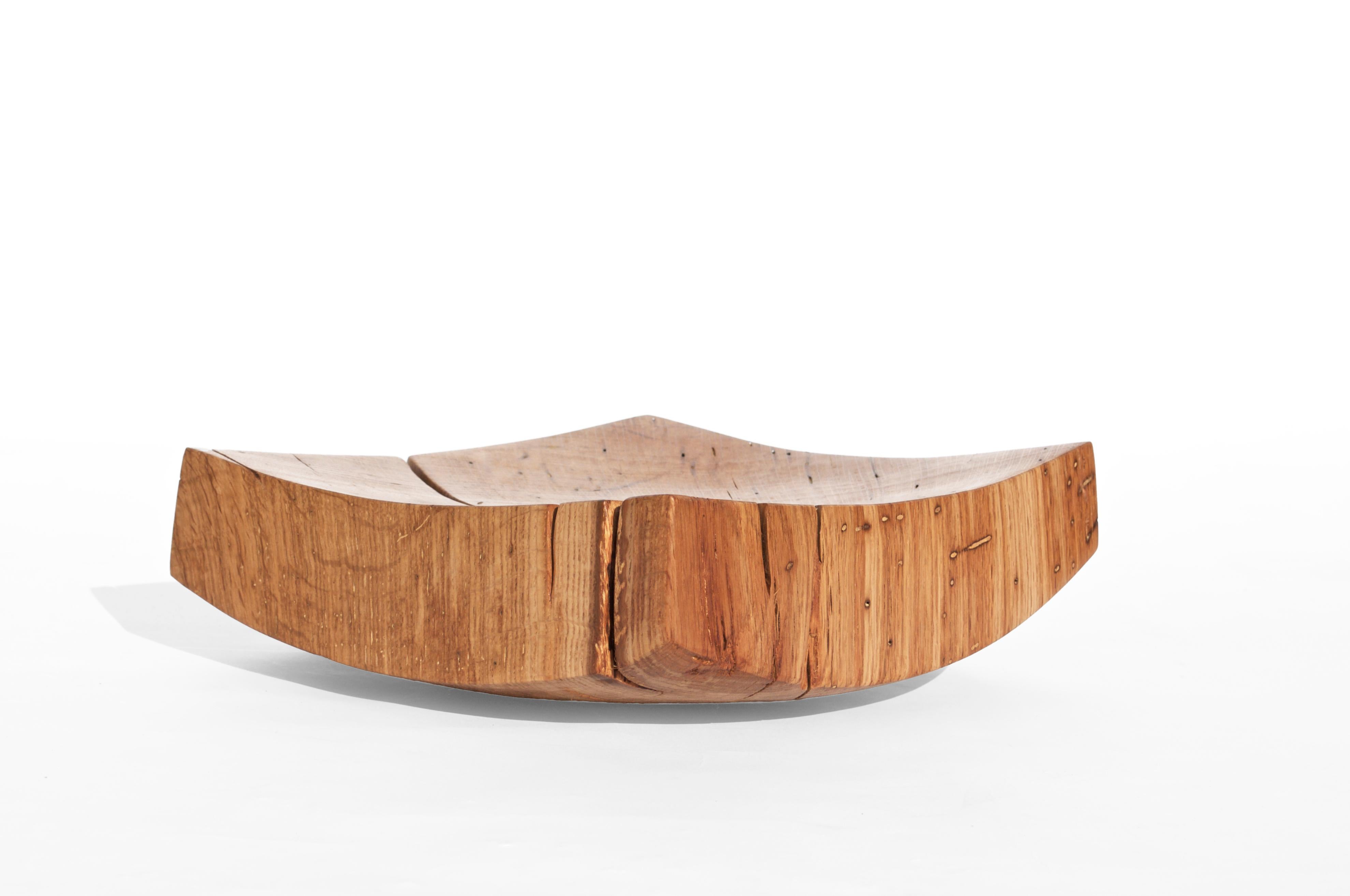 V21064 Vessel in Natural Oak Wood by Jörg Pietschmann For Sale 4