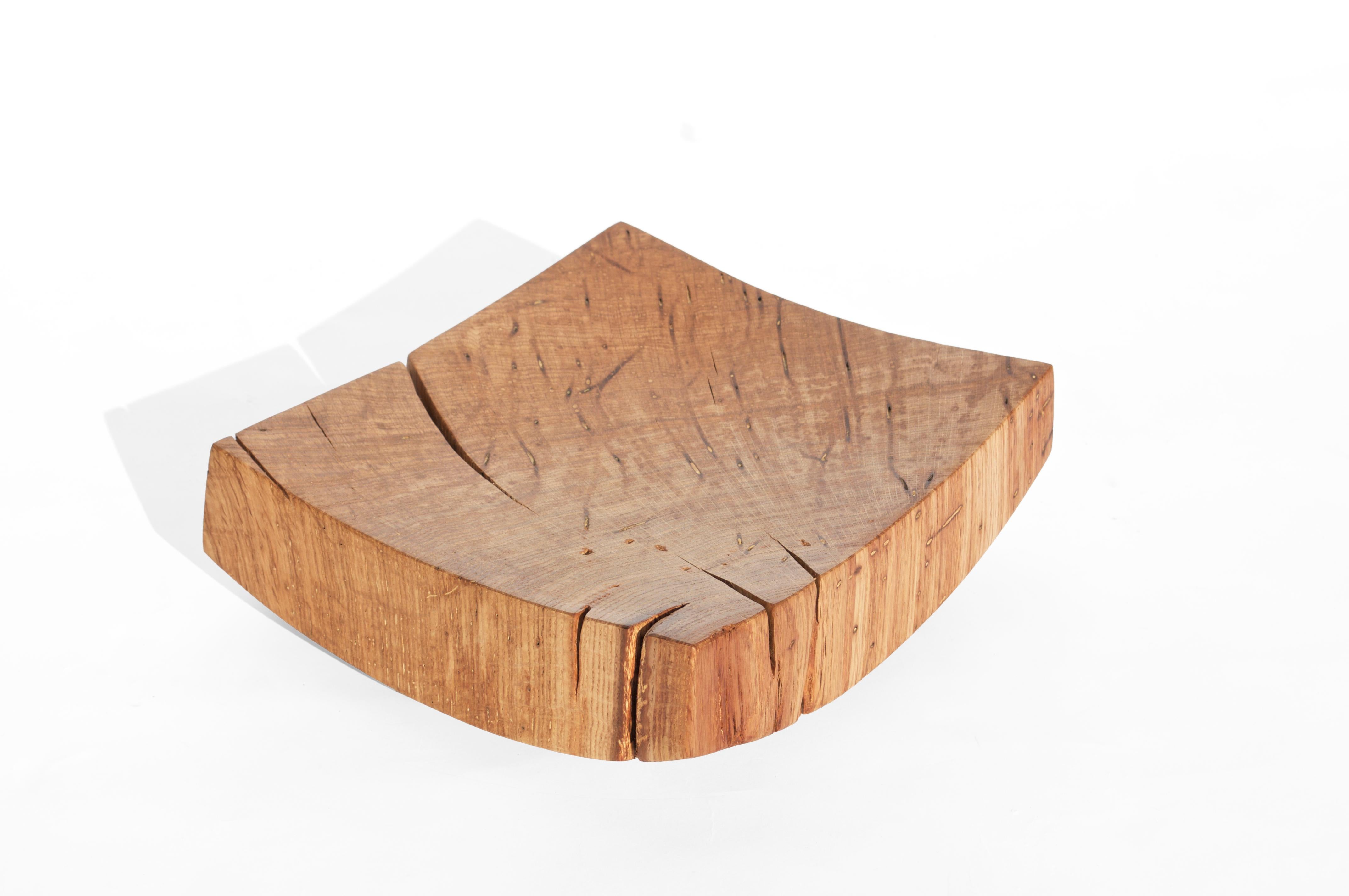 V21064 Vessel in Natural Oak Wood by Jörg Pietschmann For Sale 6