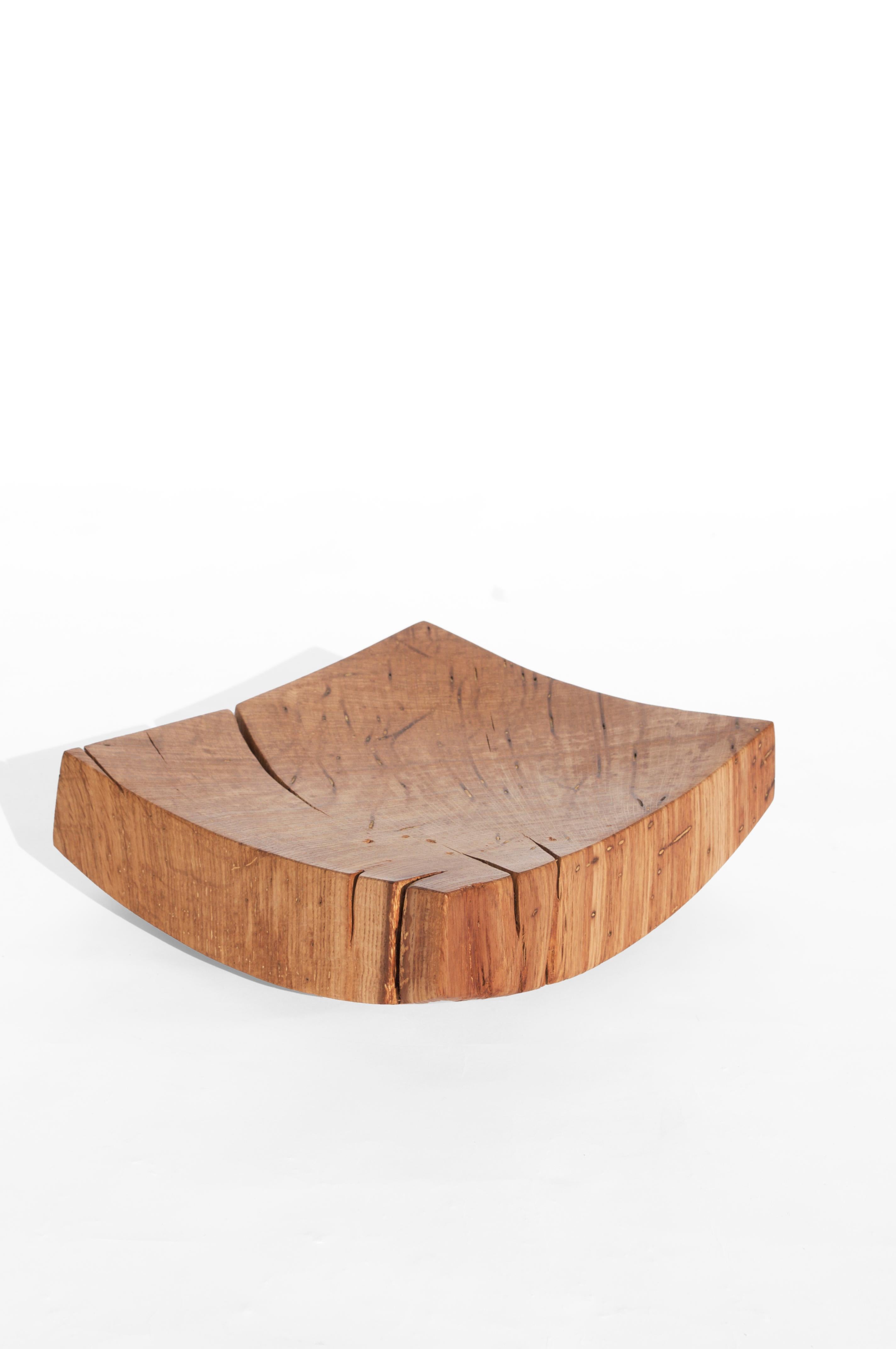 V21064 Vessel in Natural Oak Wood by Jörg Pietschmann For Sale 7
