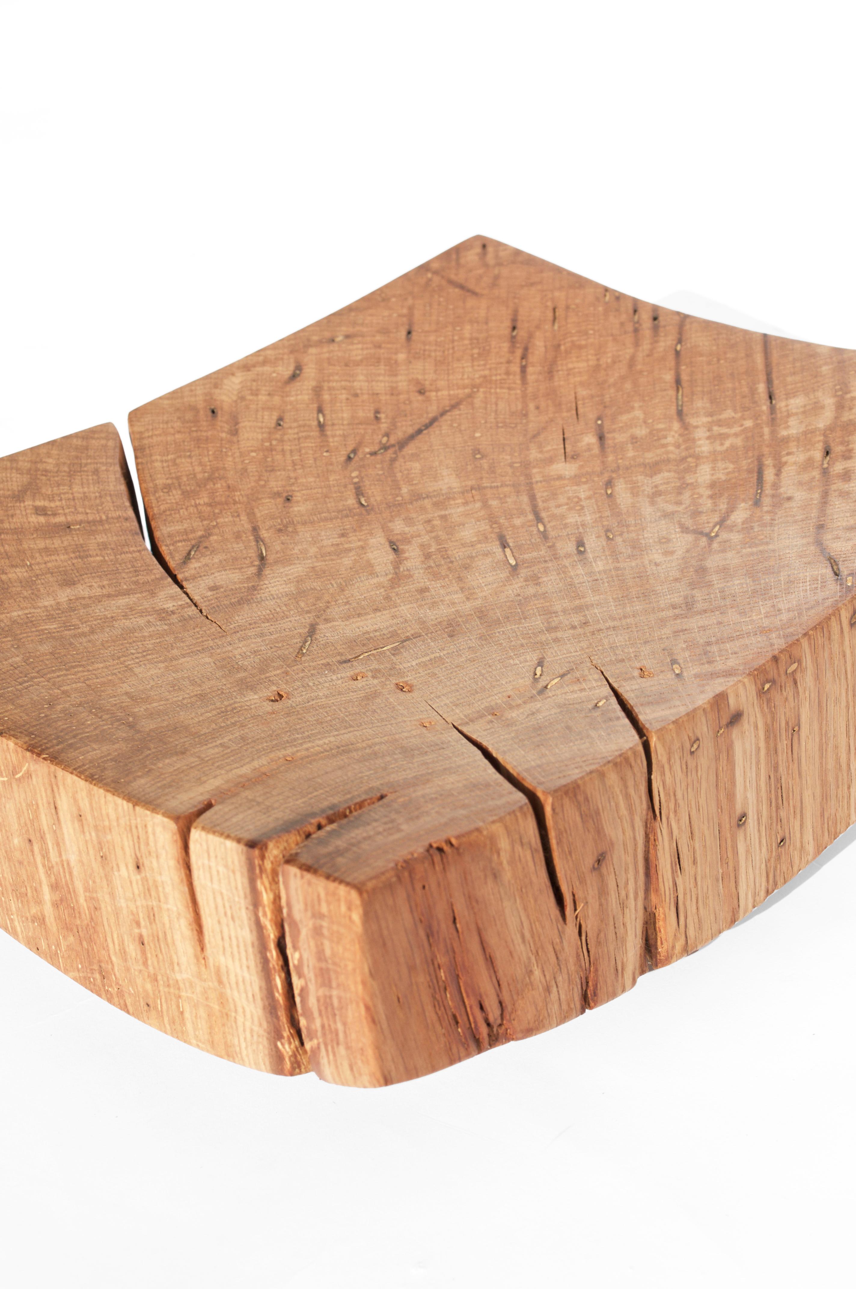German V21064 Vessel in Natural Oak Wood by Jörg Pietschmann For Sale